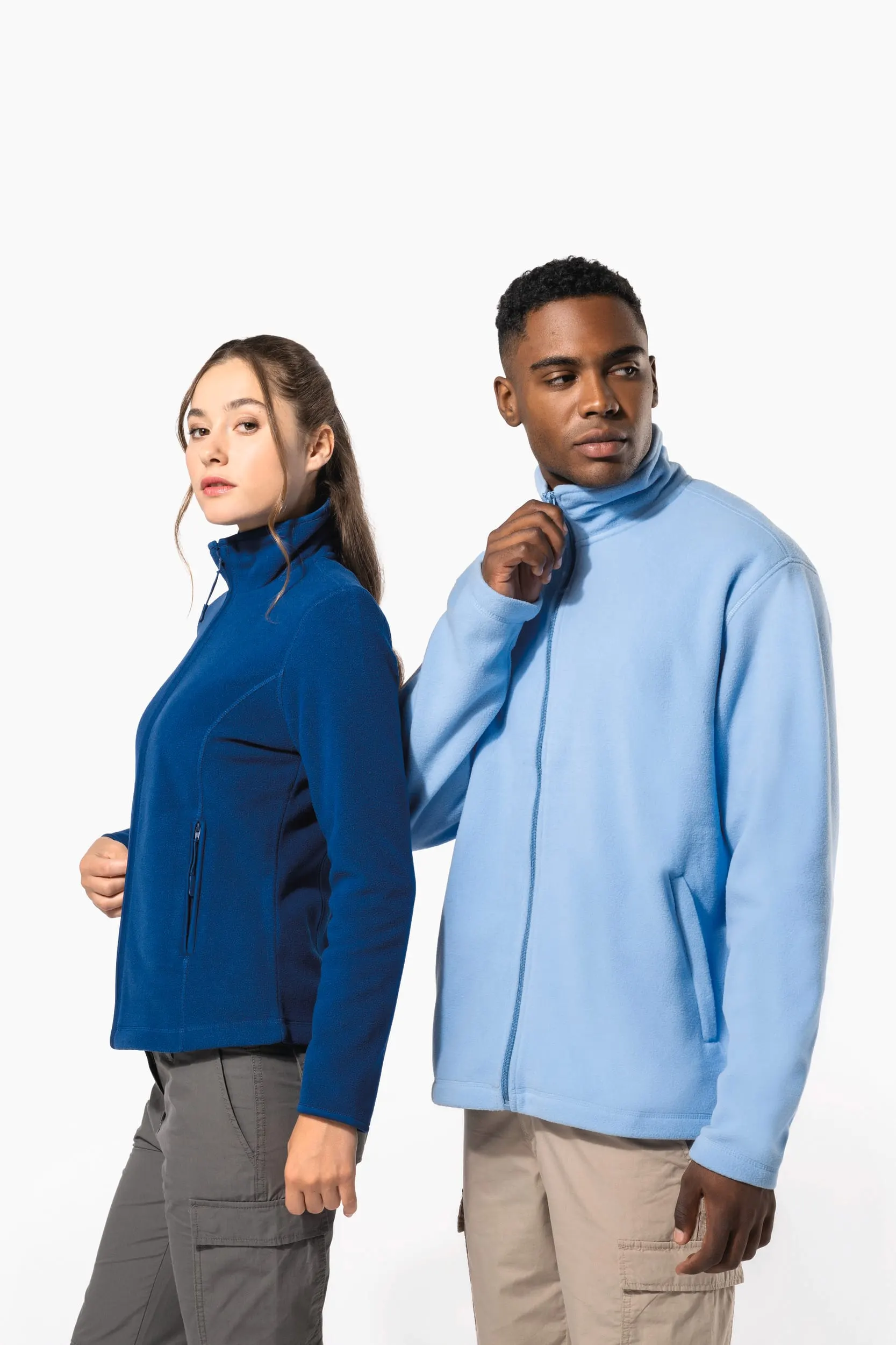 Chaqueta micropolar con cremallera hombre
