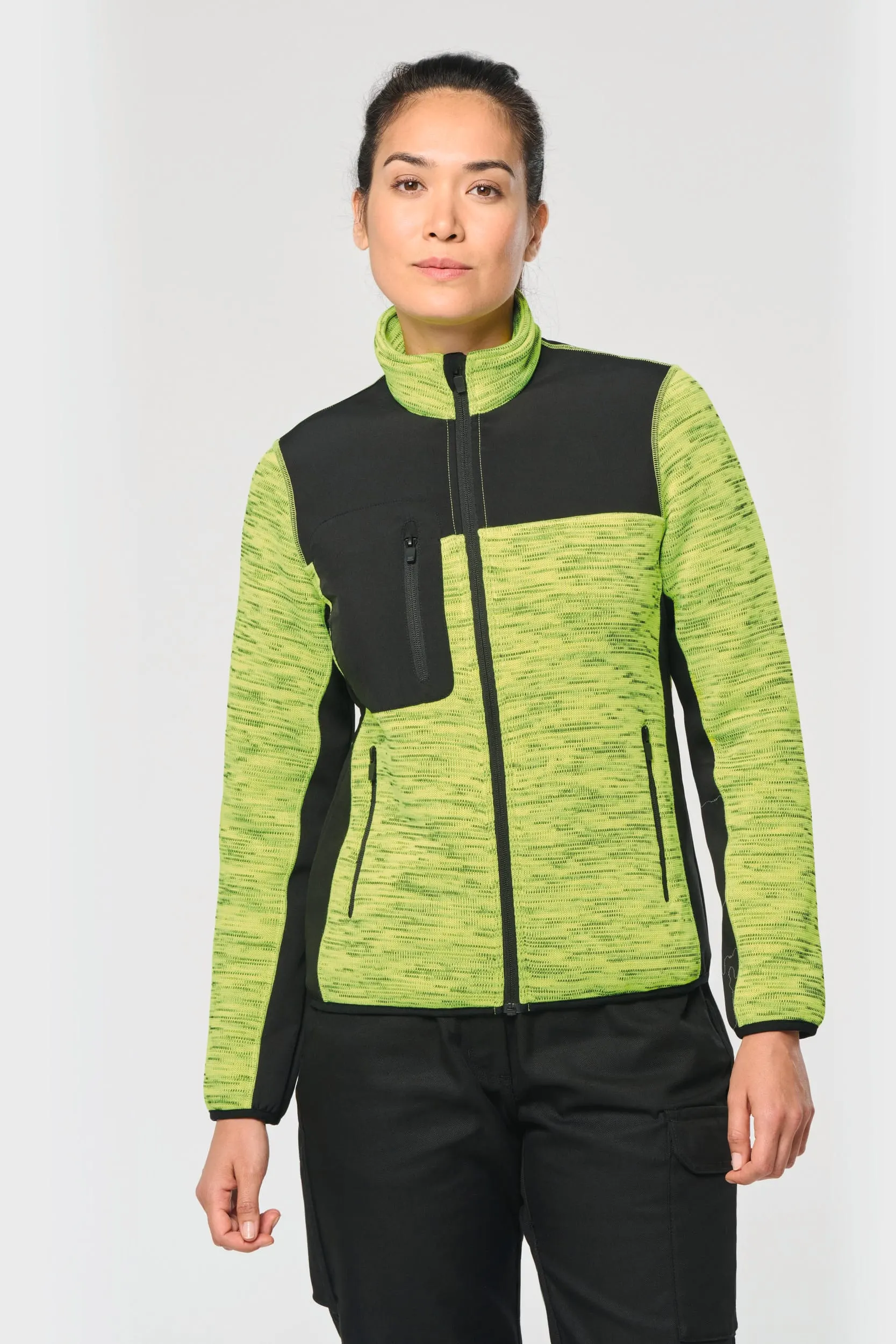 Chaqueta polytricot reciclada mujer