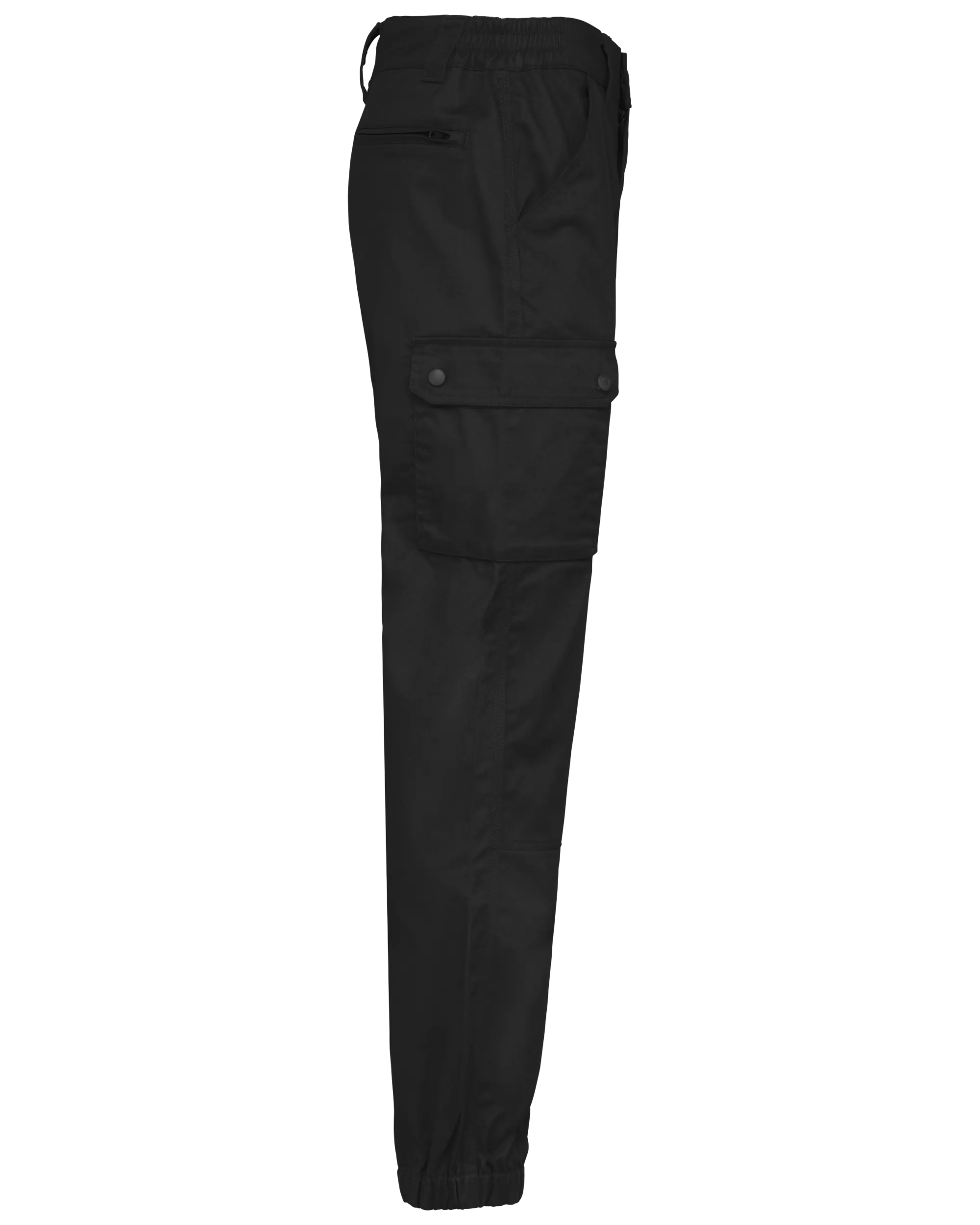 Pantalón tipo cargo unisex con bajo elástico