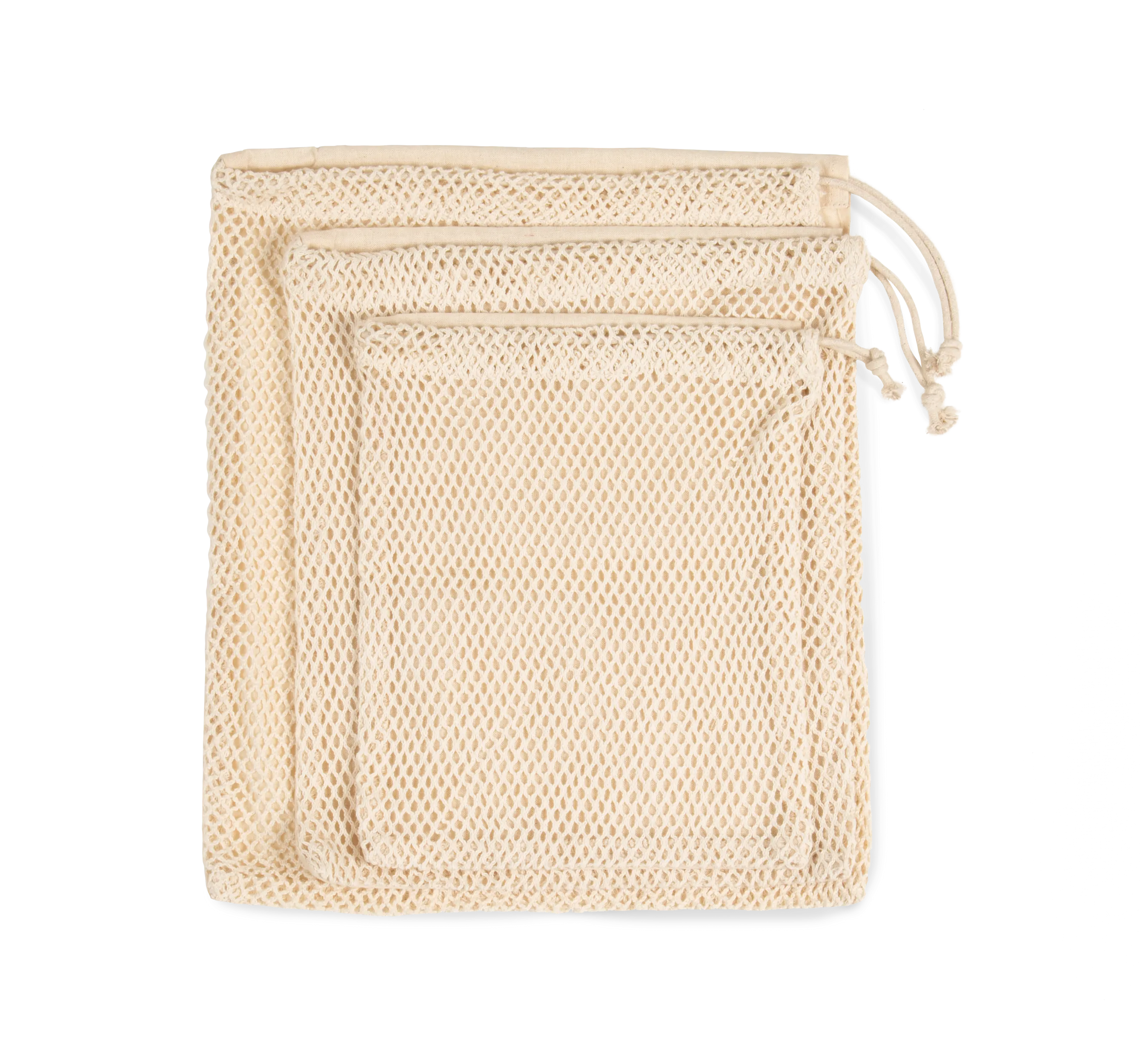 Bolsa rejilla - cierre cordón