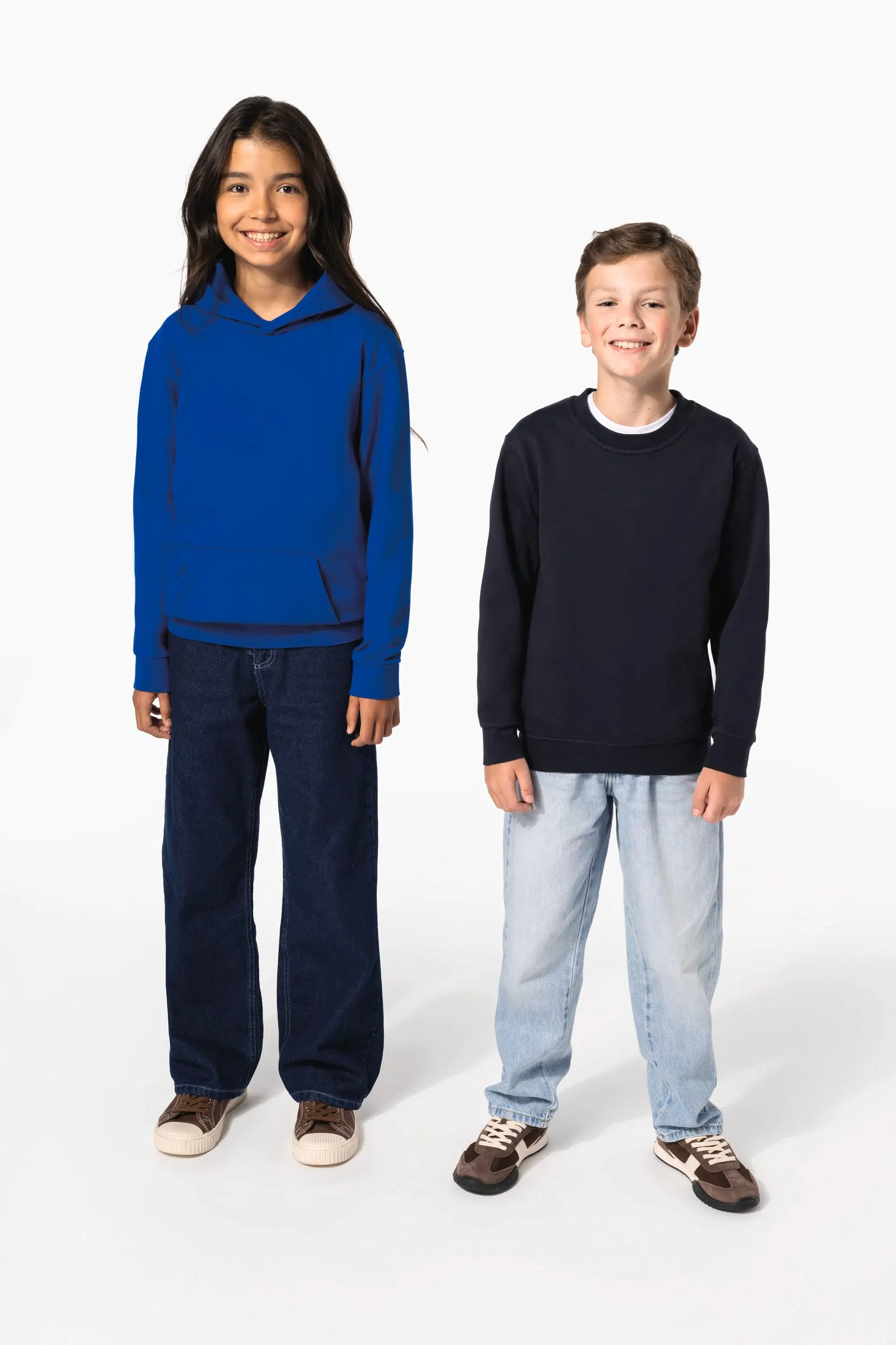 Sudadera reciclada cuello redondo infantil