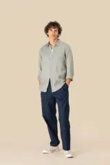 Camisa de lino hombre