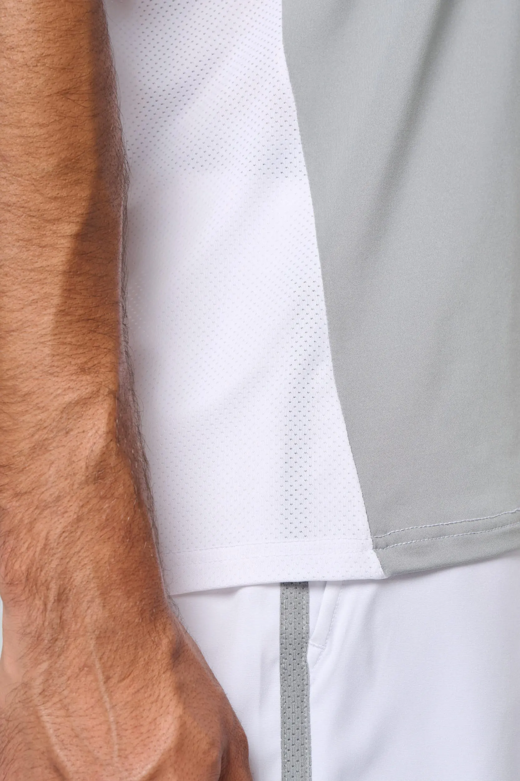 Camiseta de pádel bicolor mangas raglán hombre