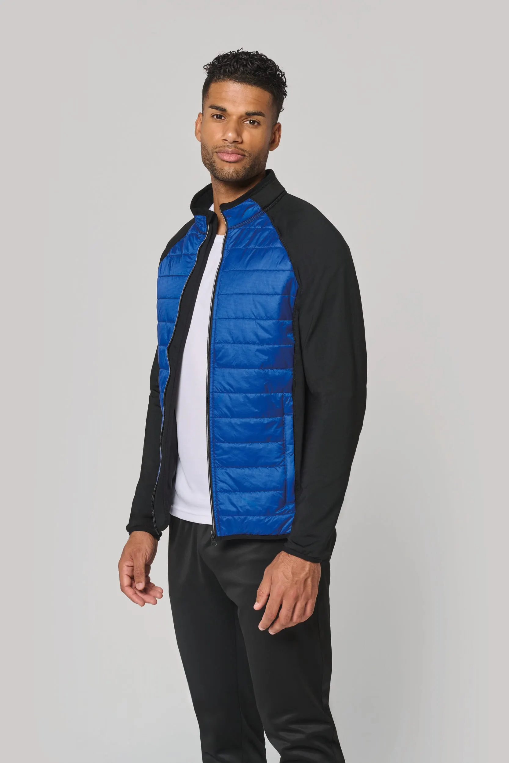 Chaqueta de deporte bimaterial unisex