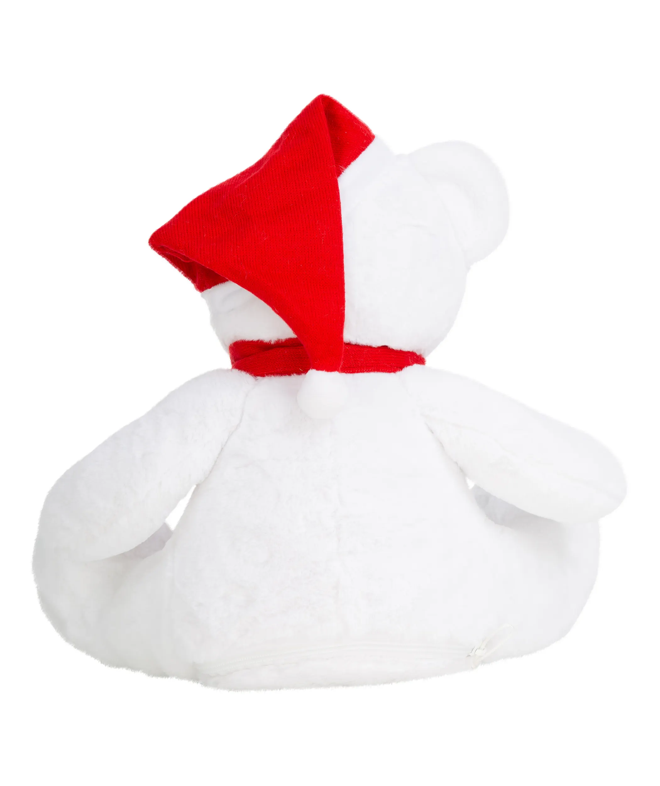 Oso de peluche navideño con cremallera