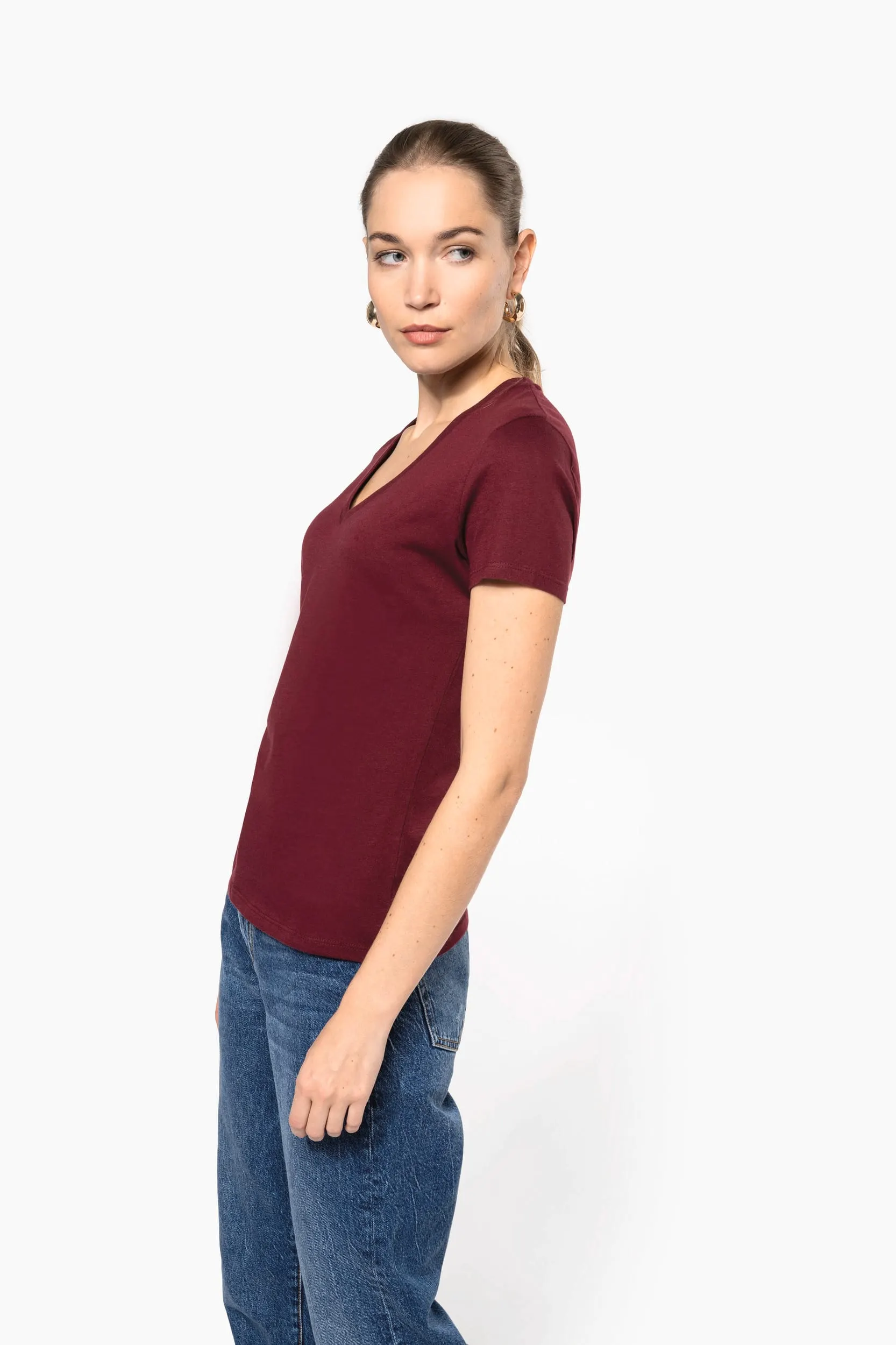 Camiseta BIO150 cuello de pico mujer