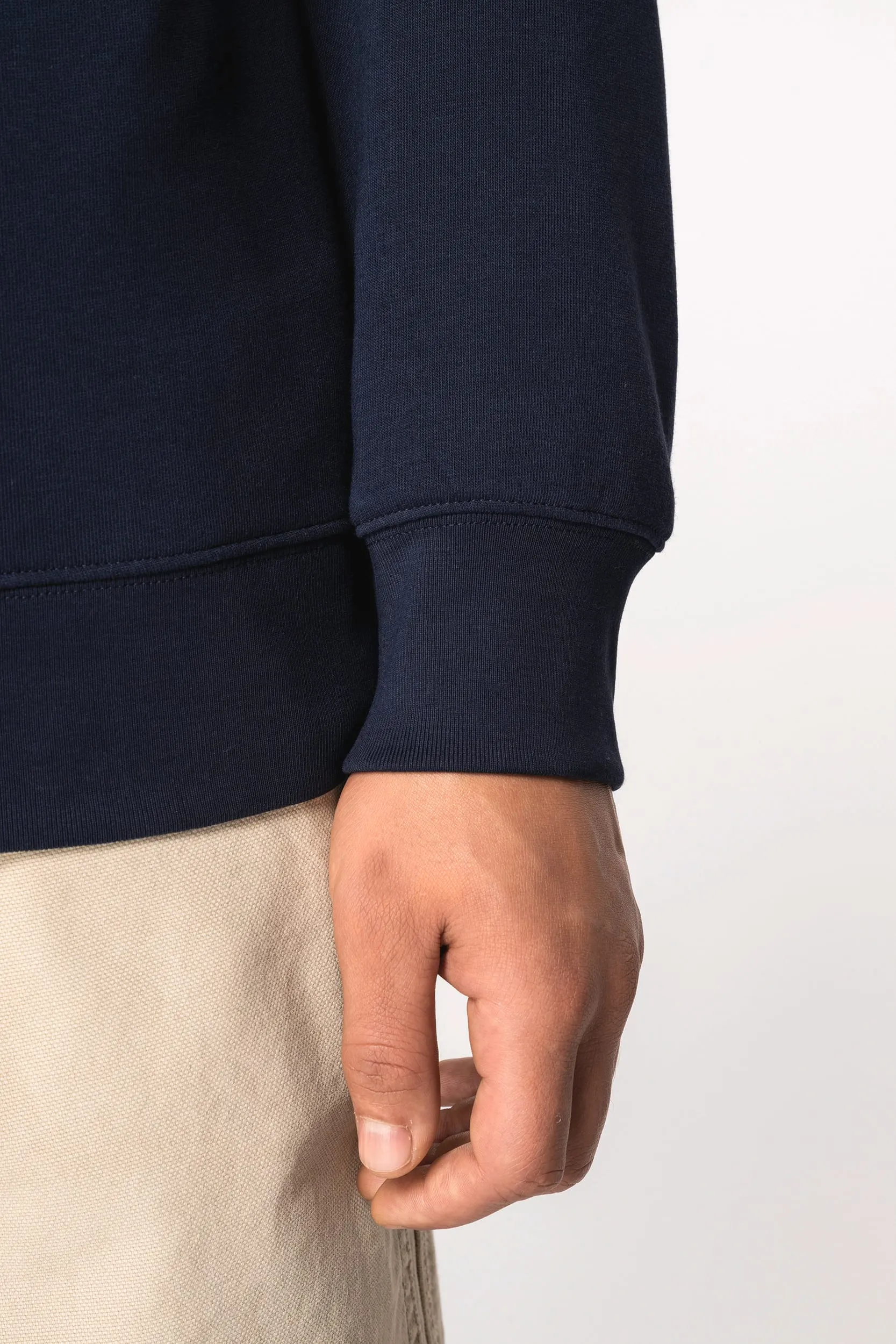Sudadera ecorresponsable cuello redondo unisex
