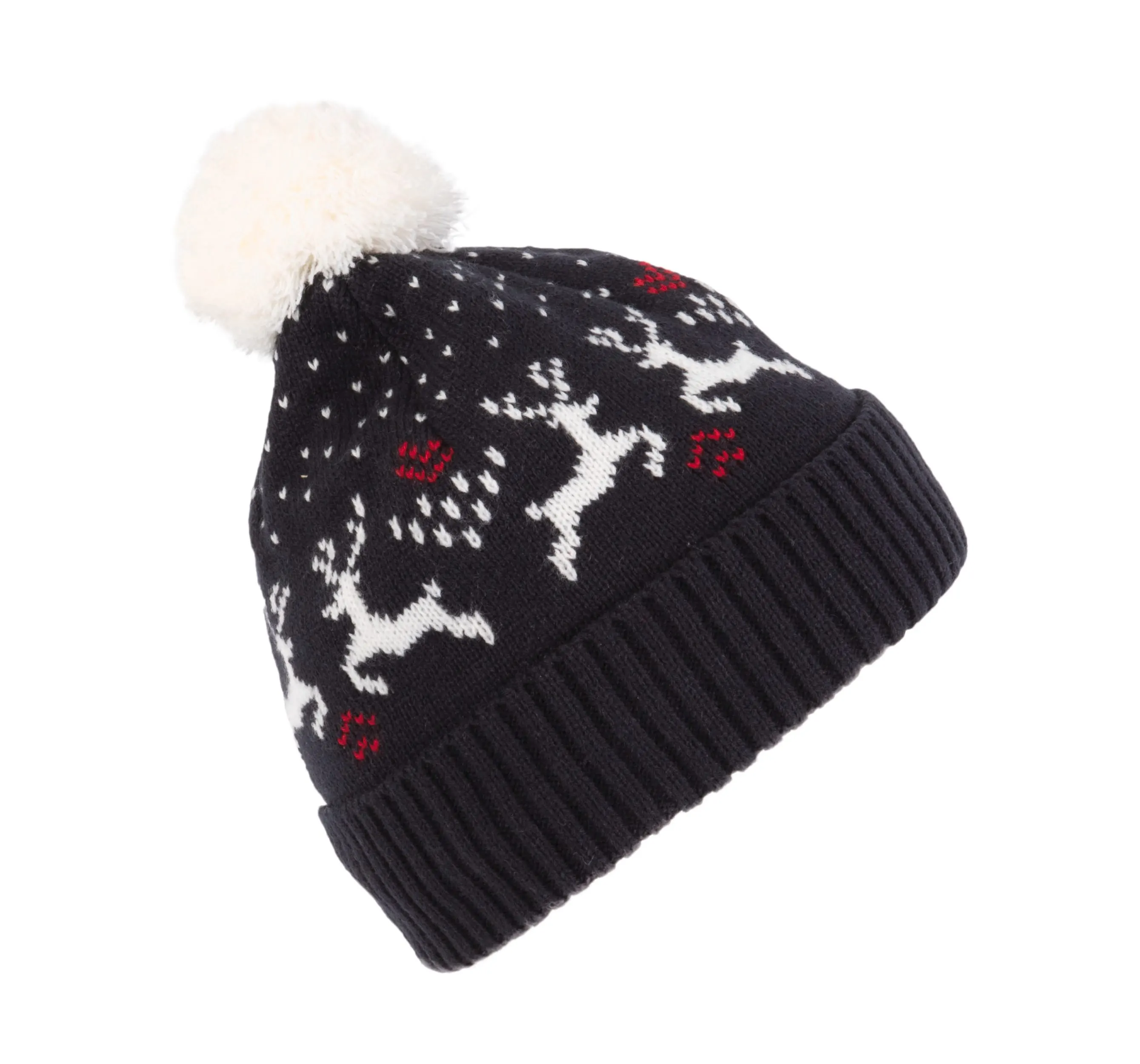 Gorro de Navidad con diseño de renos