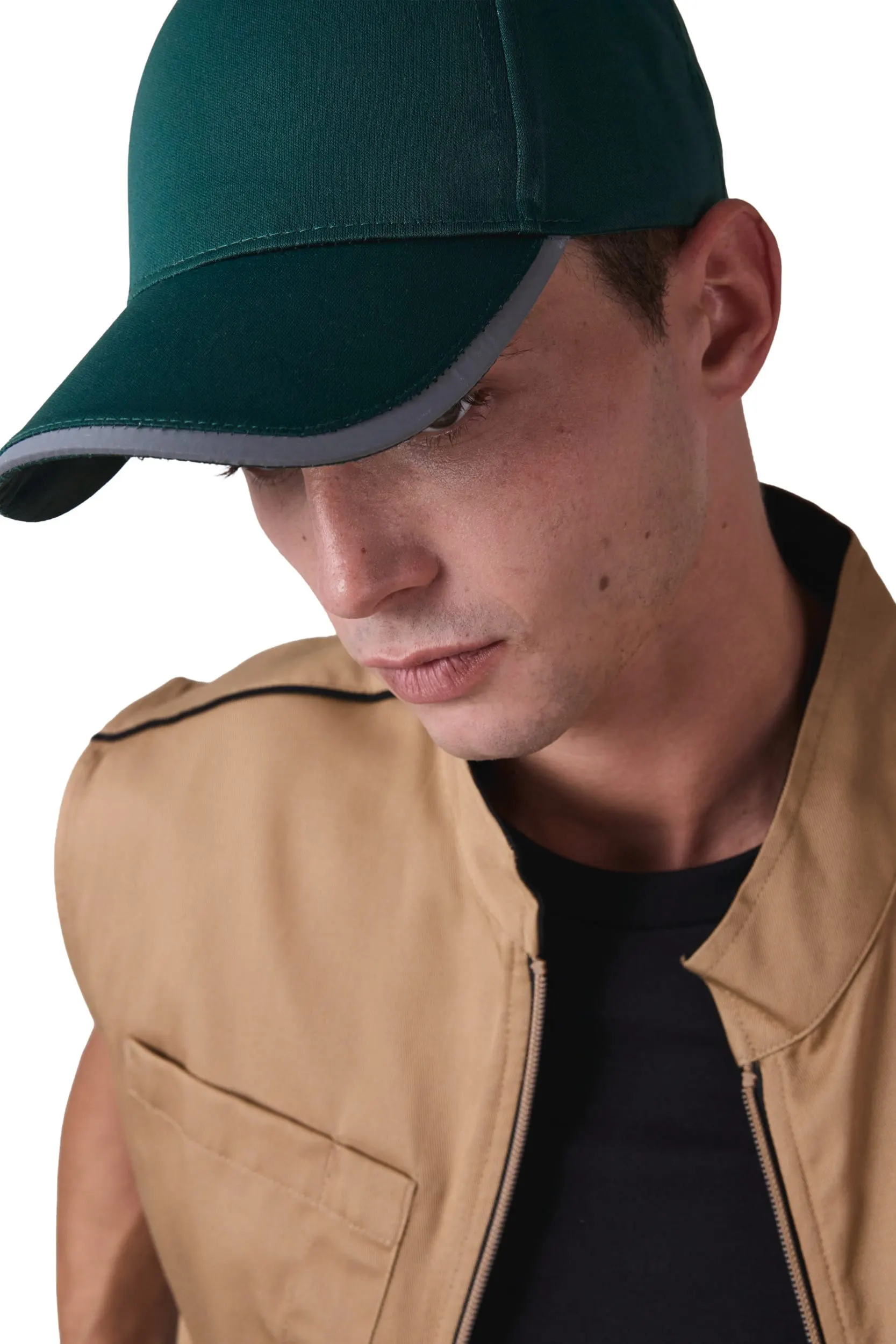 Gorra de 5 paneles de poliéster