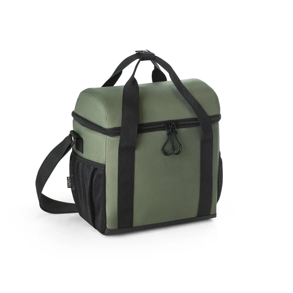 ROMA M. Bolsa térmica acolchada en poliéster reciclado 600D ripstop 11 L