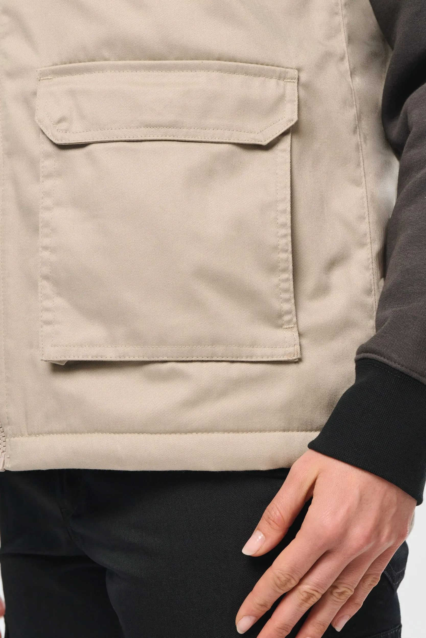 Chaleco polialgodón multibolsillos acolchado - Unisex
