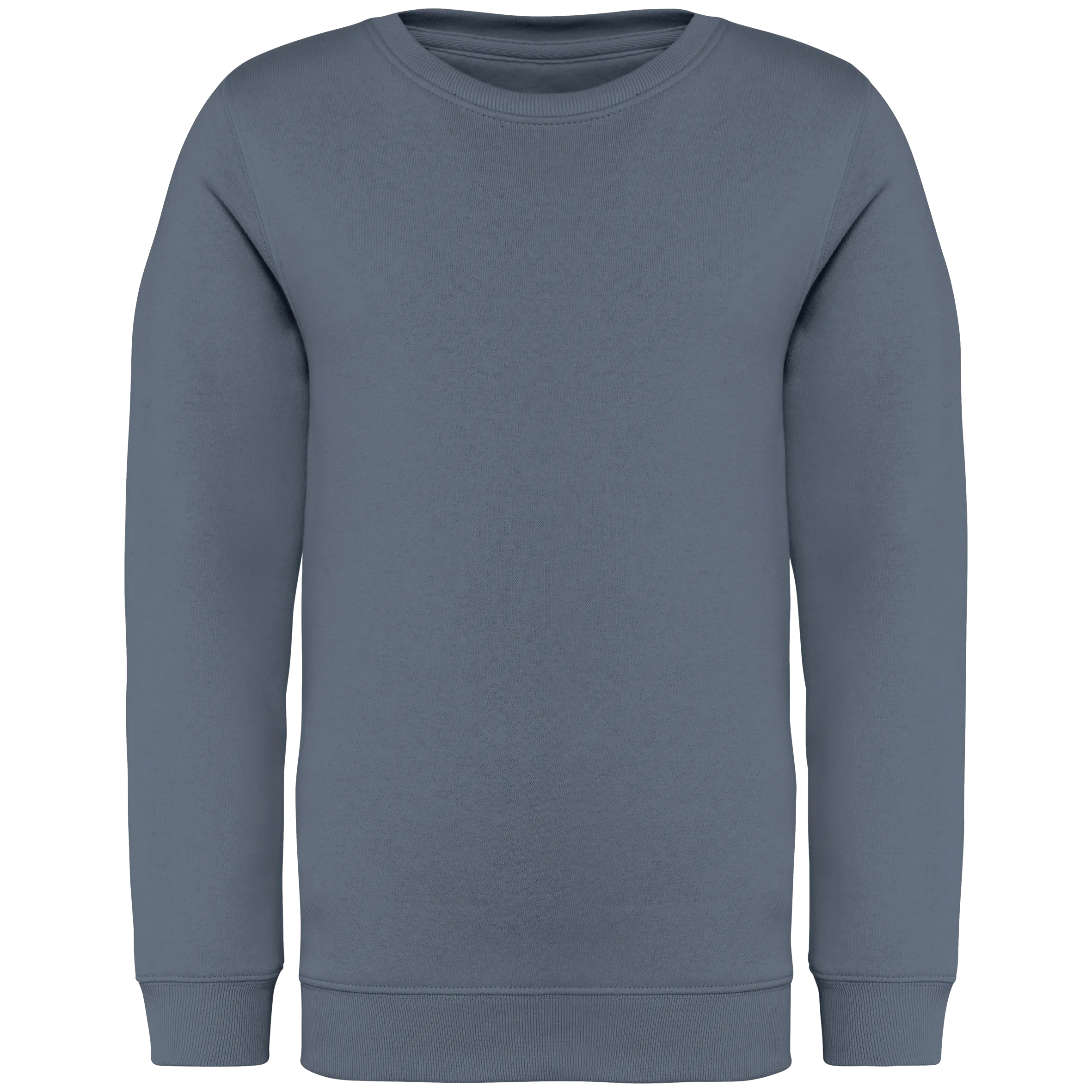 Sudadera ecorresponsable cuello redondo infantil