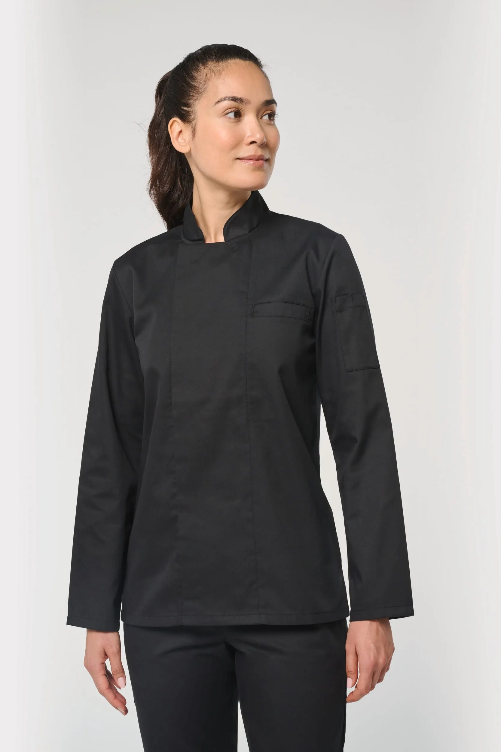 Chaqueta de cocina ecorresponsable de manga larga unisex