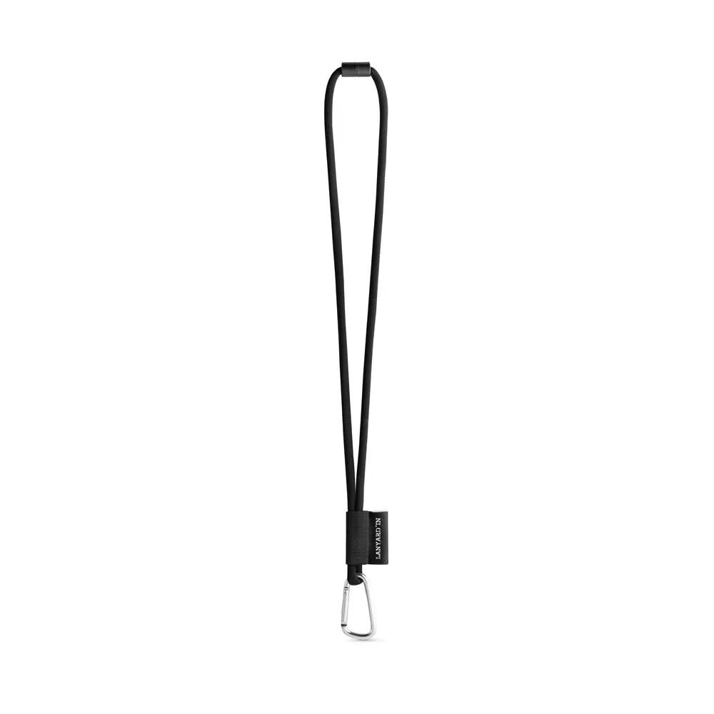 75089. SET Lanyard TUBE Long (Ø 7 mm) con mosquetón en forma de D de 55 mm y cierre de seguridad de Ø 7 mm
