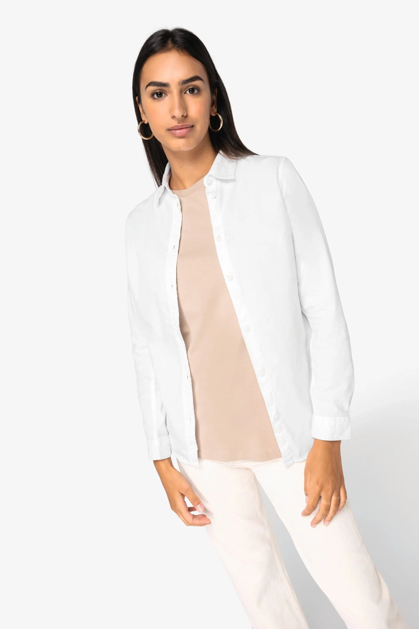 Camisa ecorresponsable efecto lavado mujer
