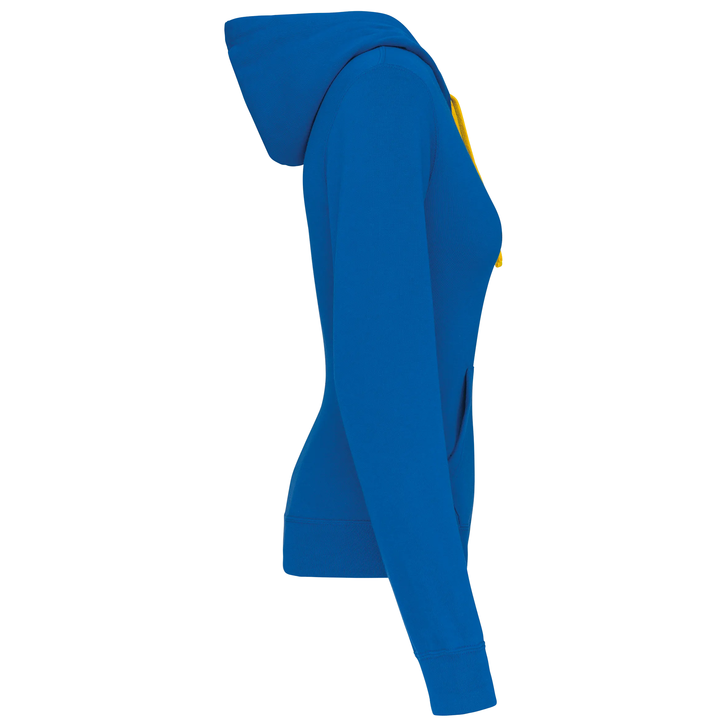 Sudadera capucha contrastada mujer