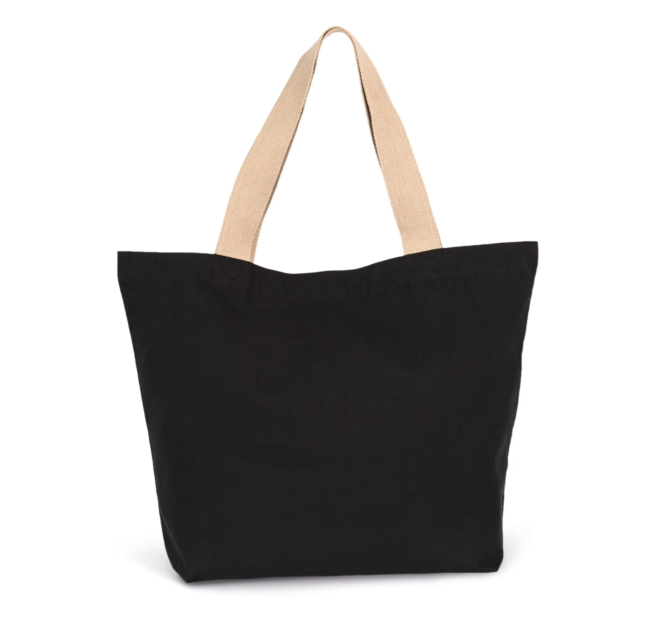 Bolsa shopper reciclada grande con fuelle en el fondo