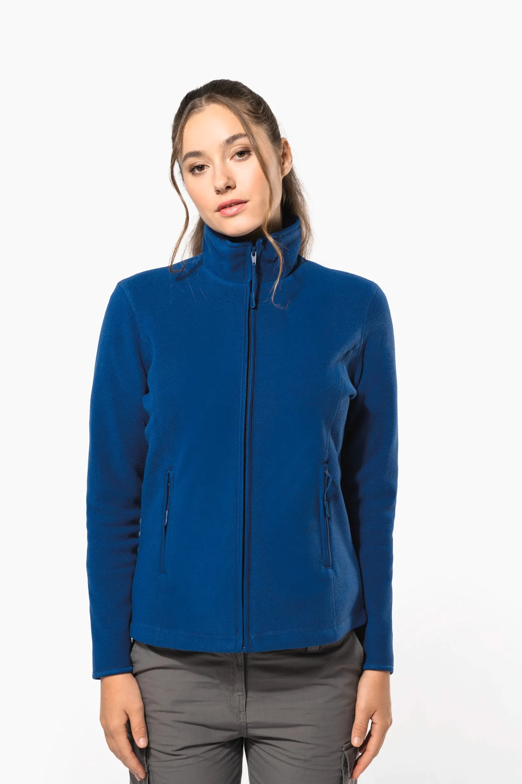 Chaqueta micropolar con cremallera mujer