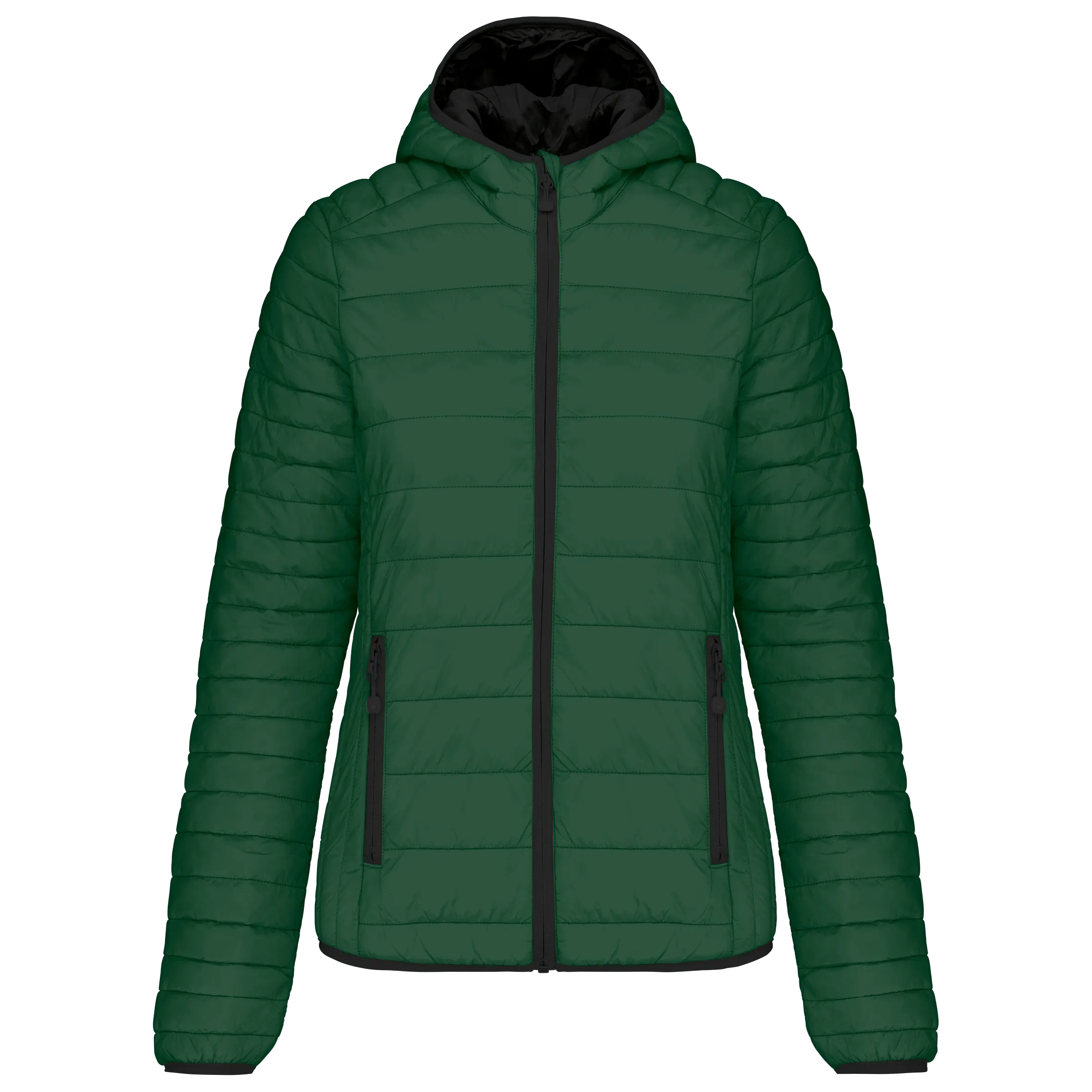 Chaqueta acolchada y ligera con capucha mujer