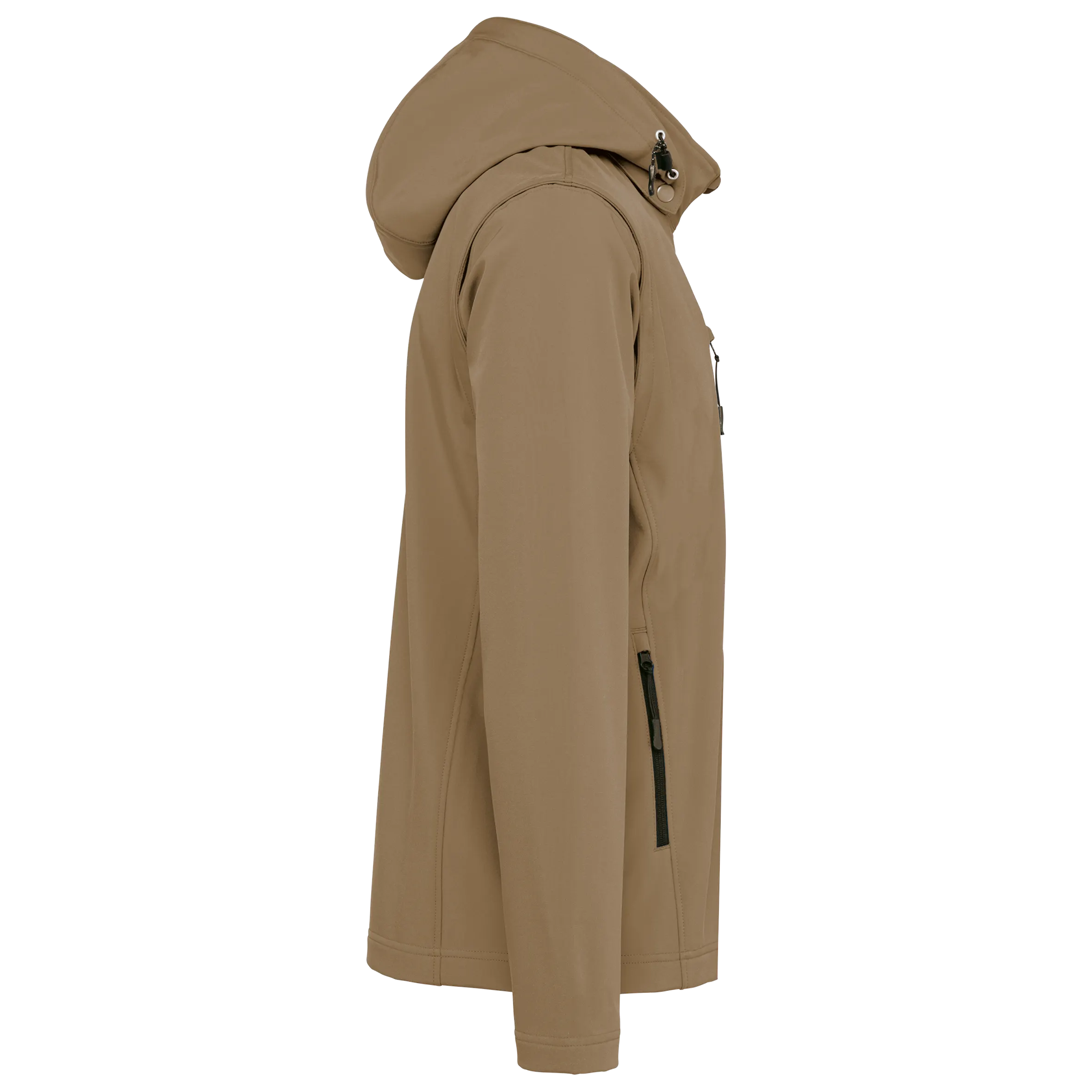 Chaquetas softshell 3 capas con capucha y mangas extraíbles unisex