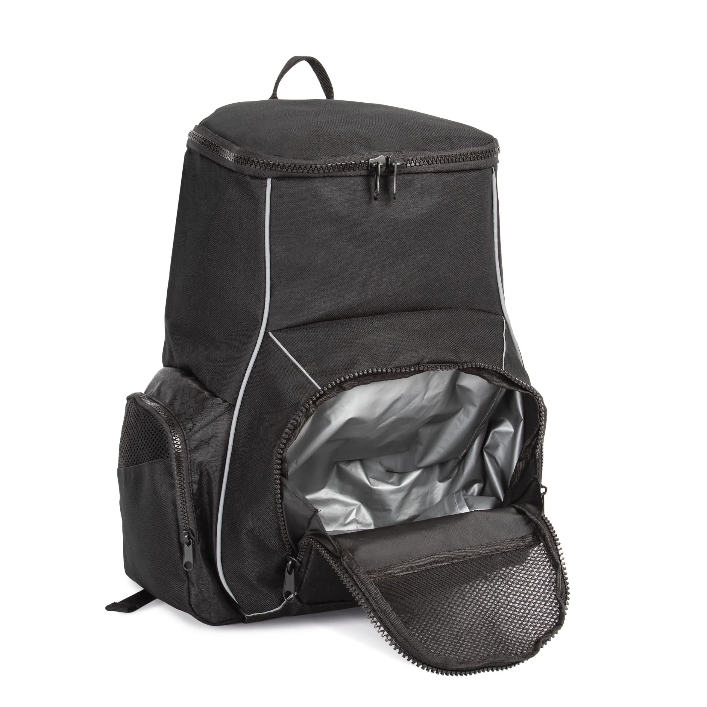 Mochila de deporte con portaobjetos confeccionada en material reciclado