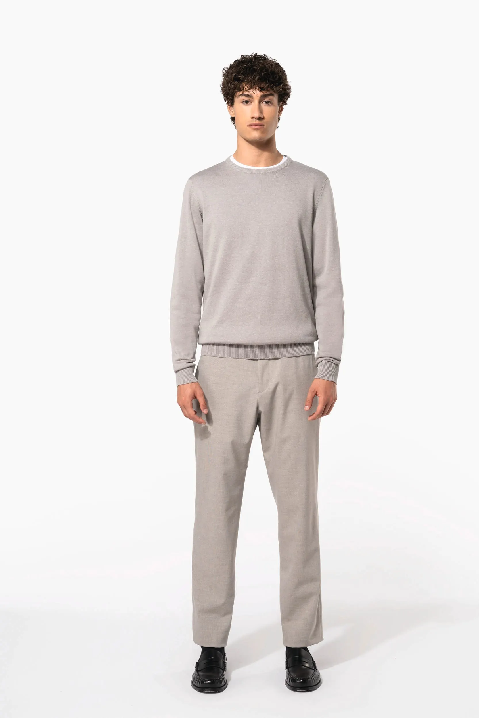 Jersey cuello redondo manga larga hombre