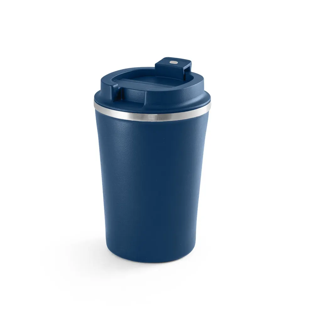 PHELPS CERAMIC. Taza de viaje de acero inoxidable con acabado interior de cerámica de 470 ml
