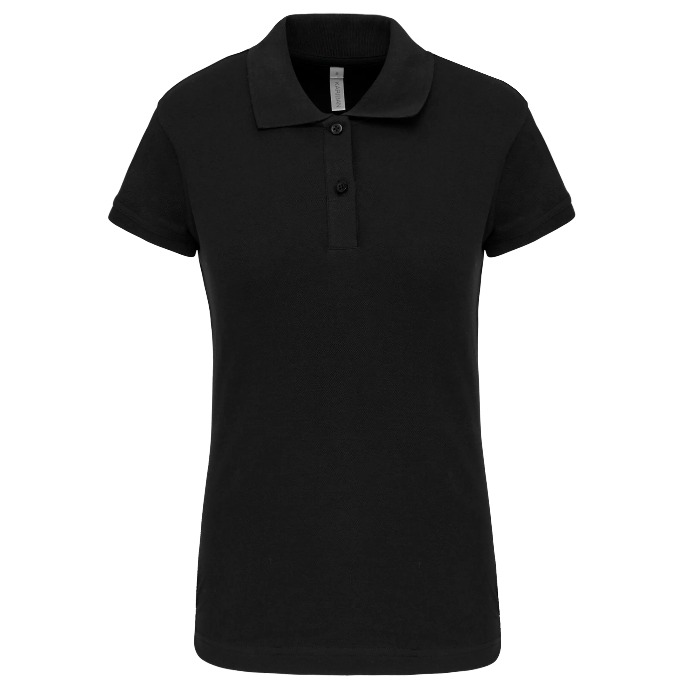 Polo de punto piqué manga corta mujer
