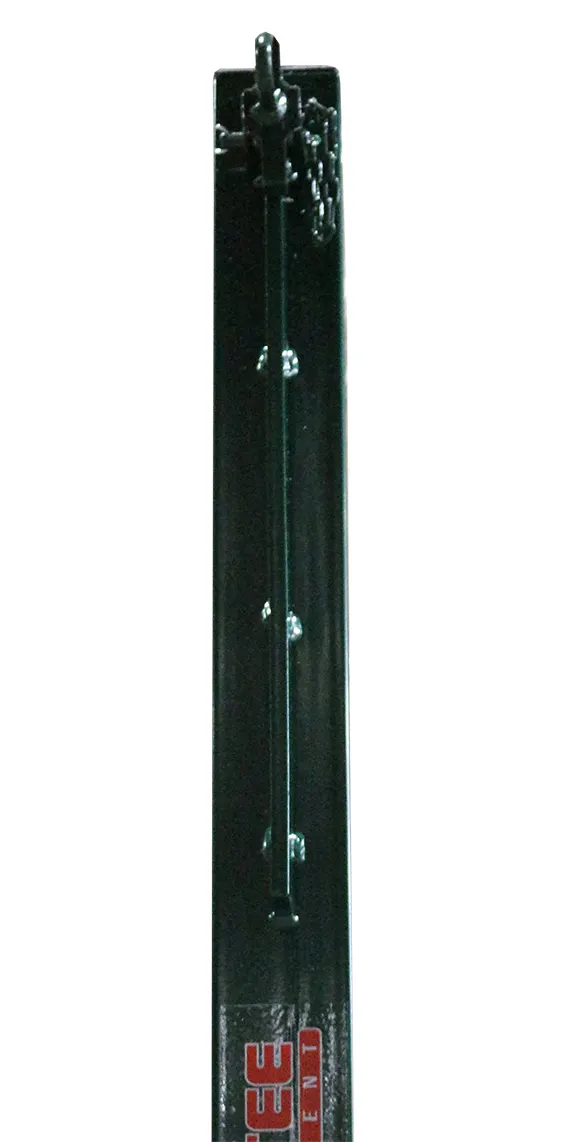 JUEGO DE 2 POSTES DE VOLEIBOL METÁLICOS CUADRADOS 80X80MM FIJOS