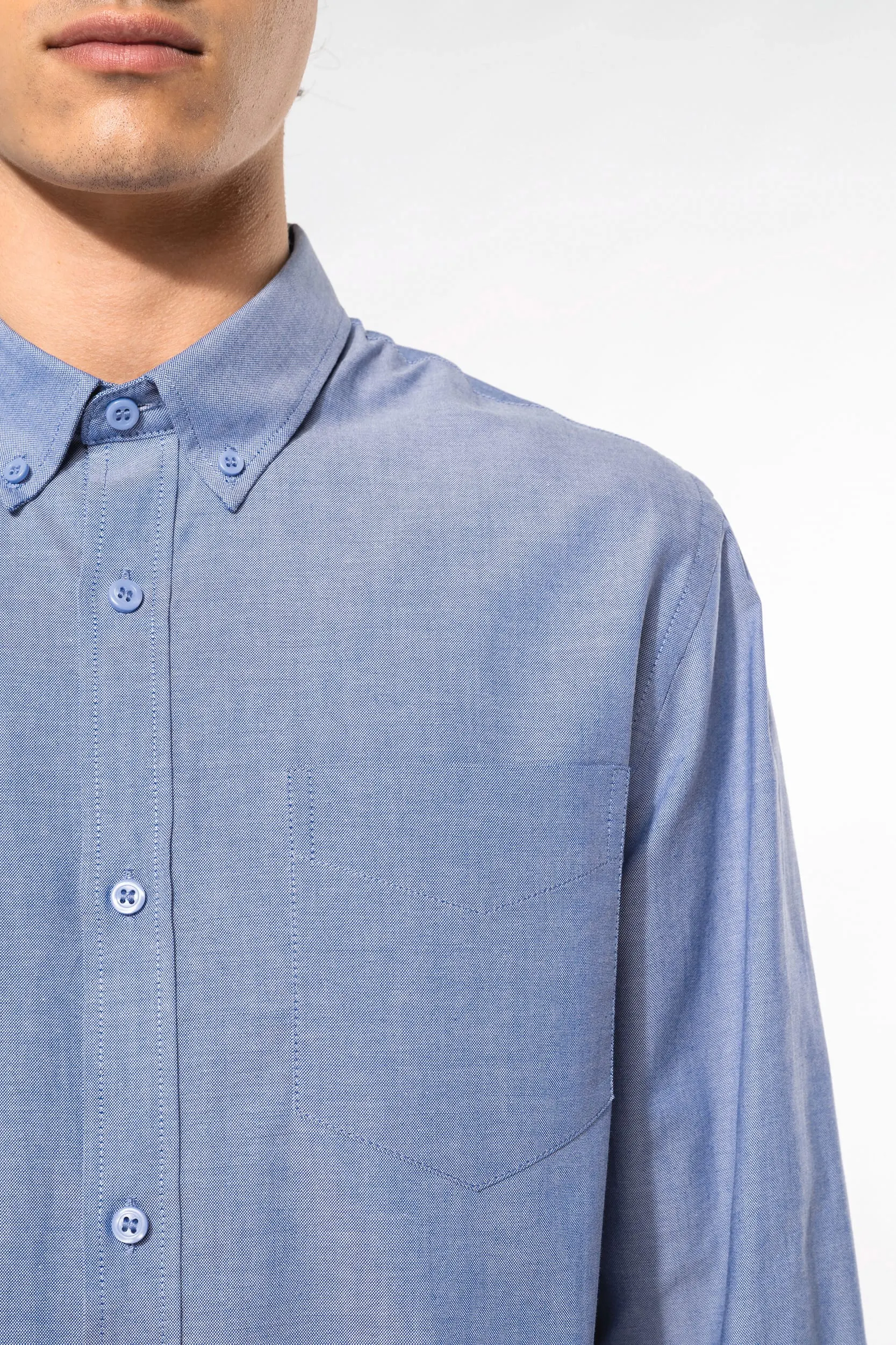 Camisa oxford manga larga hombre