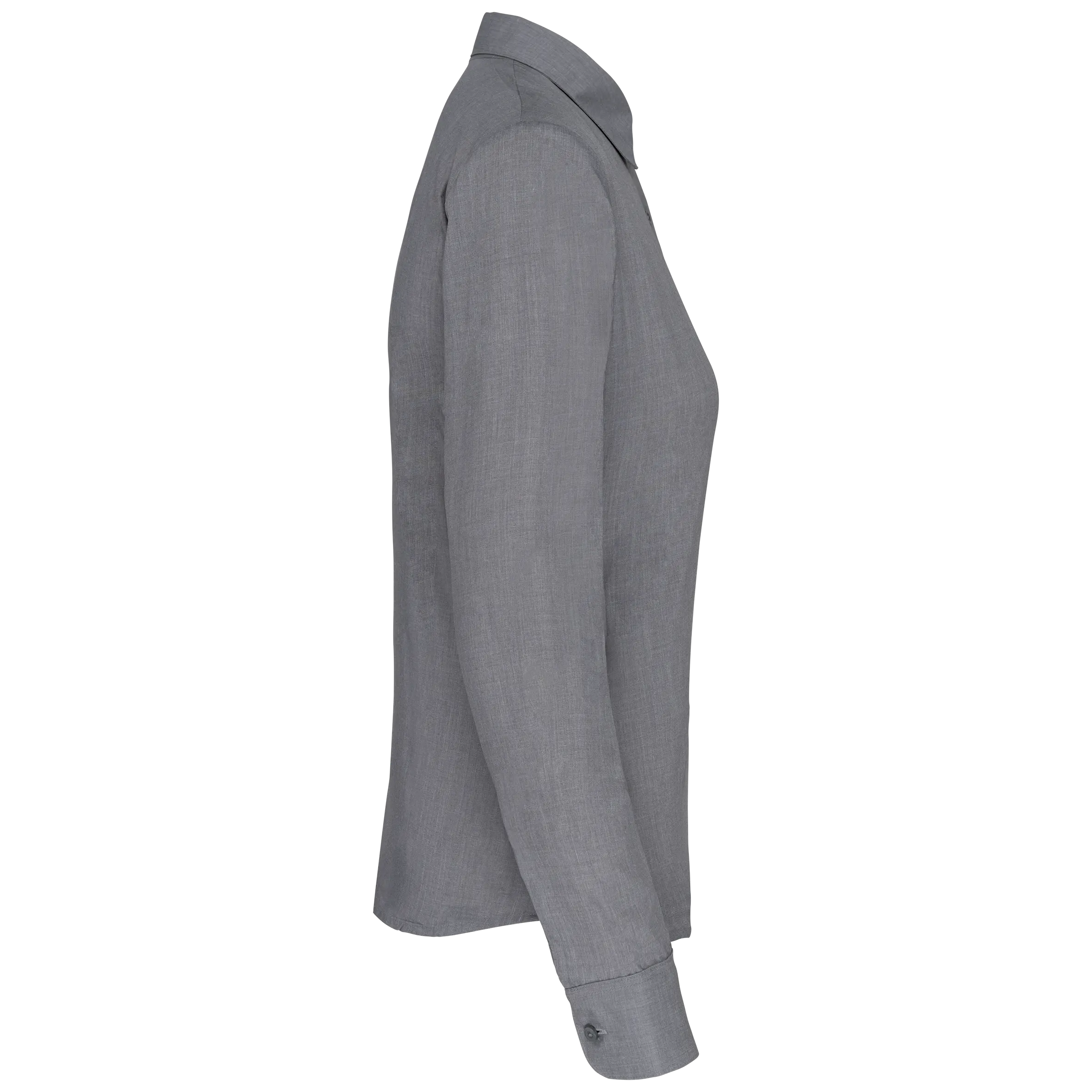 Camisa popelina de polialgodón manga larga mujer