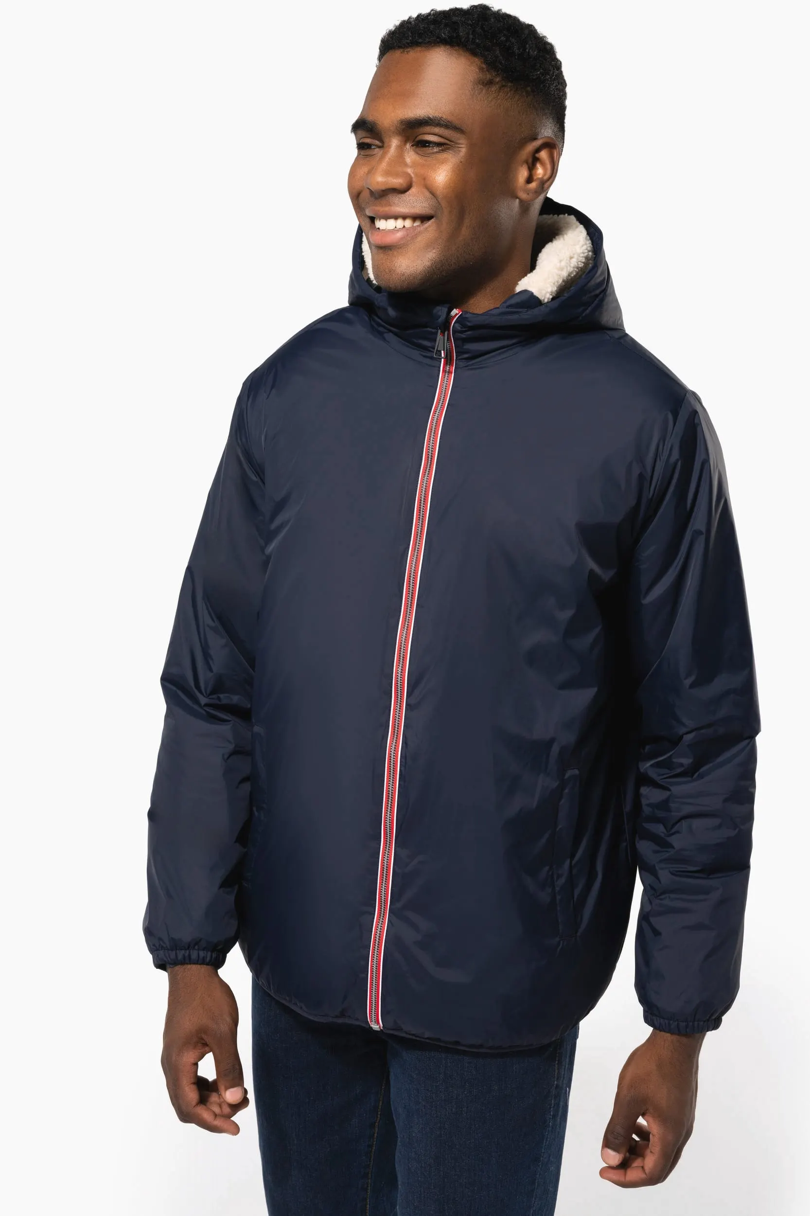 Chaqueta con forro de sherpa unisex