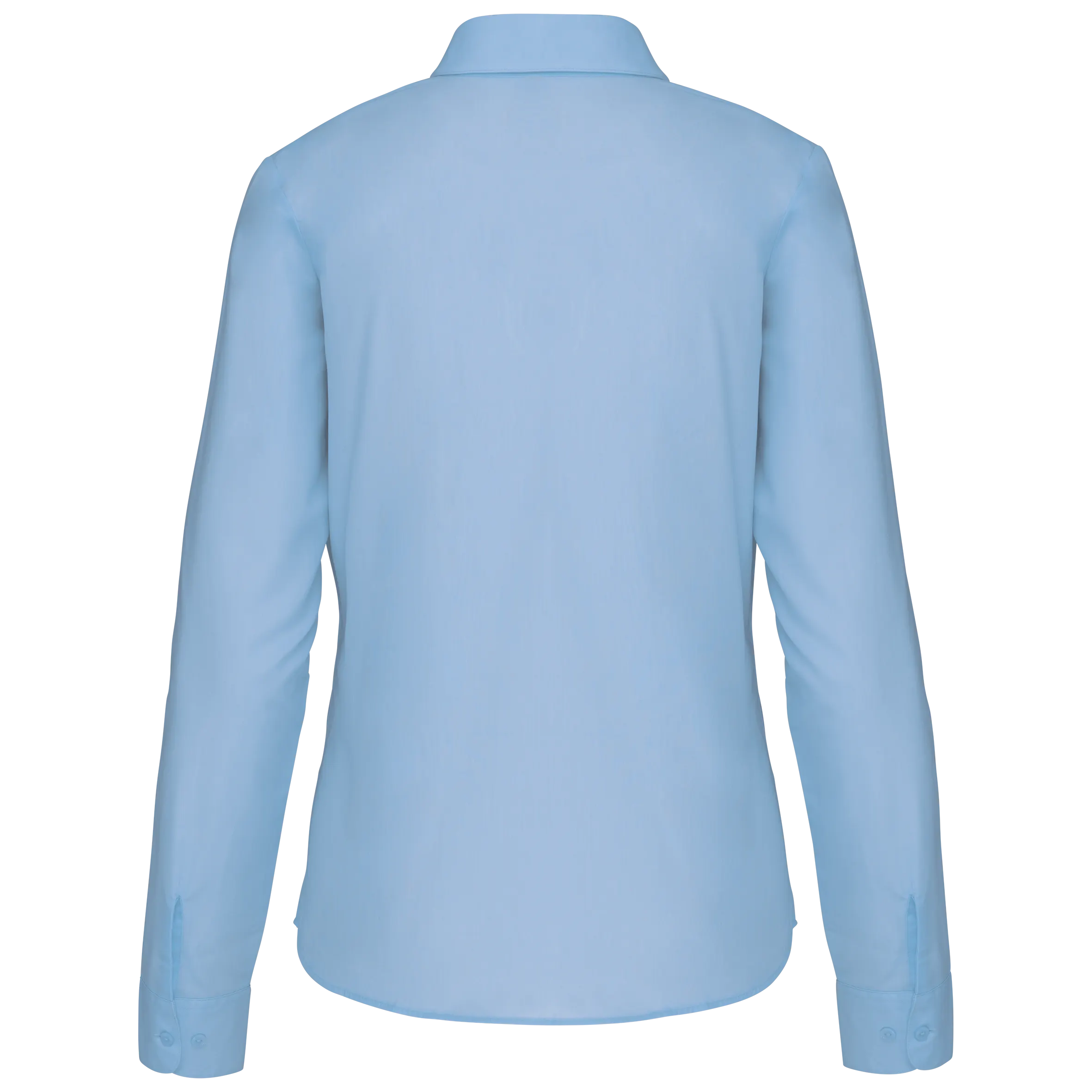 Camisa popelina de polialgodón manga larga mujer
