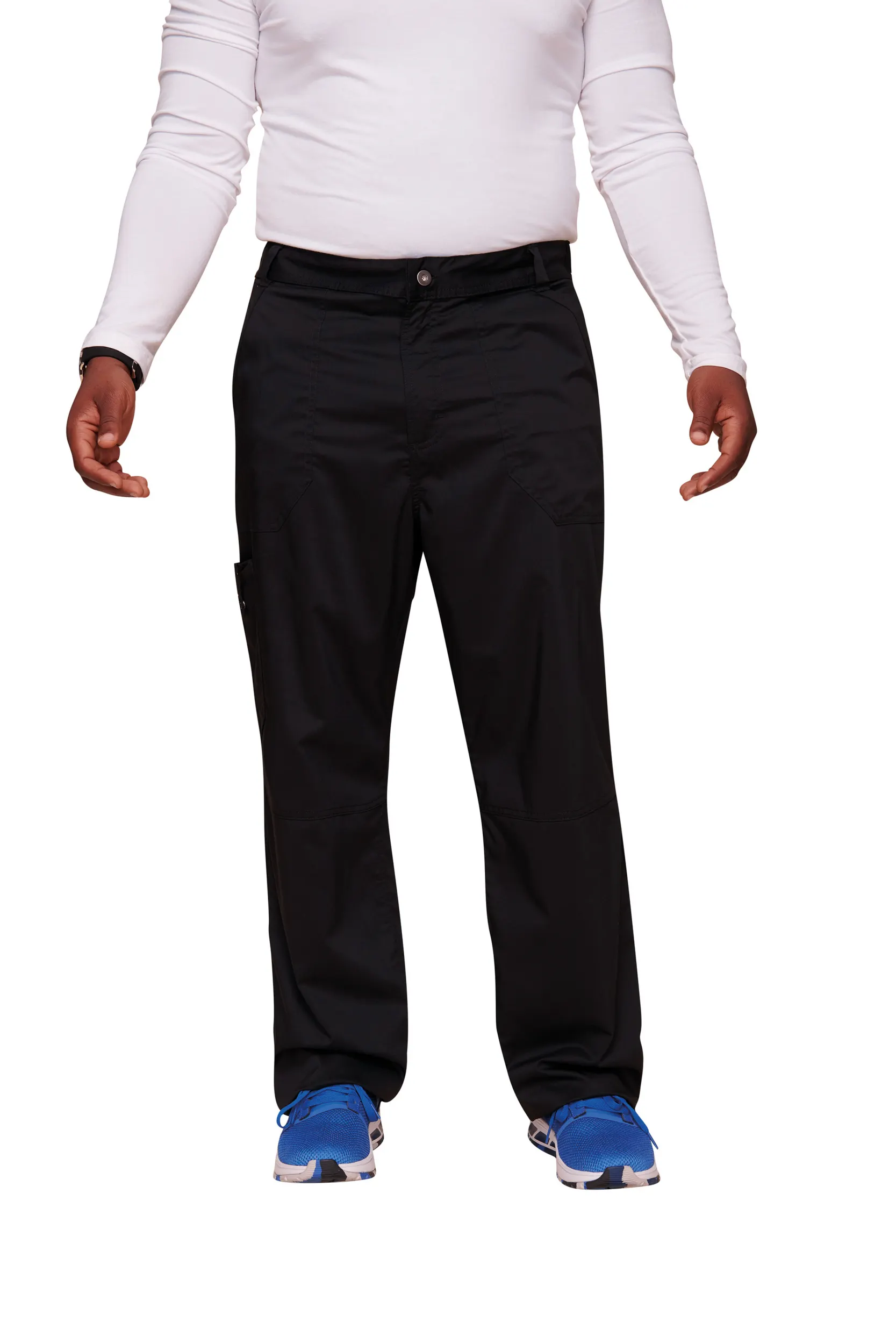 Pantalones tipo cargo con bragueta hombre