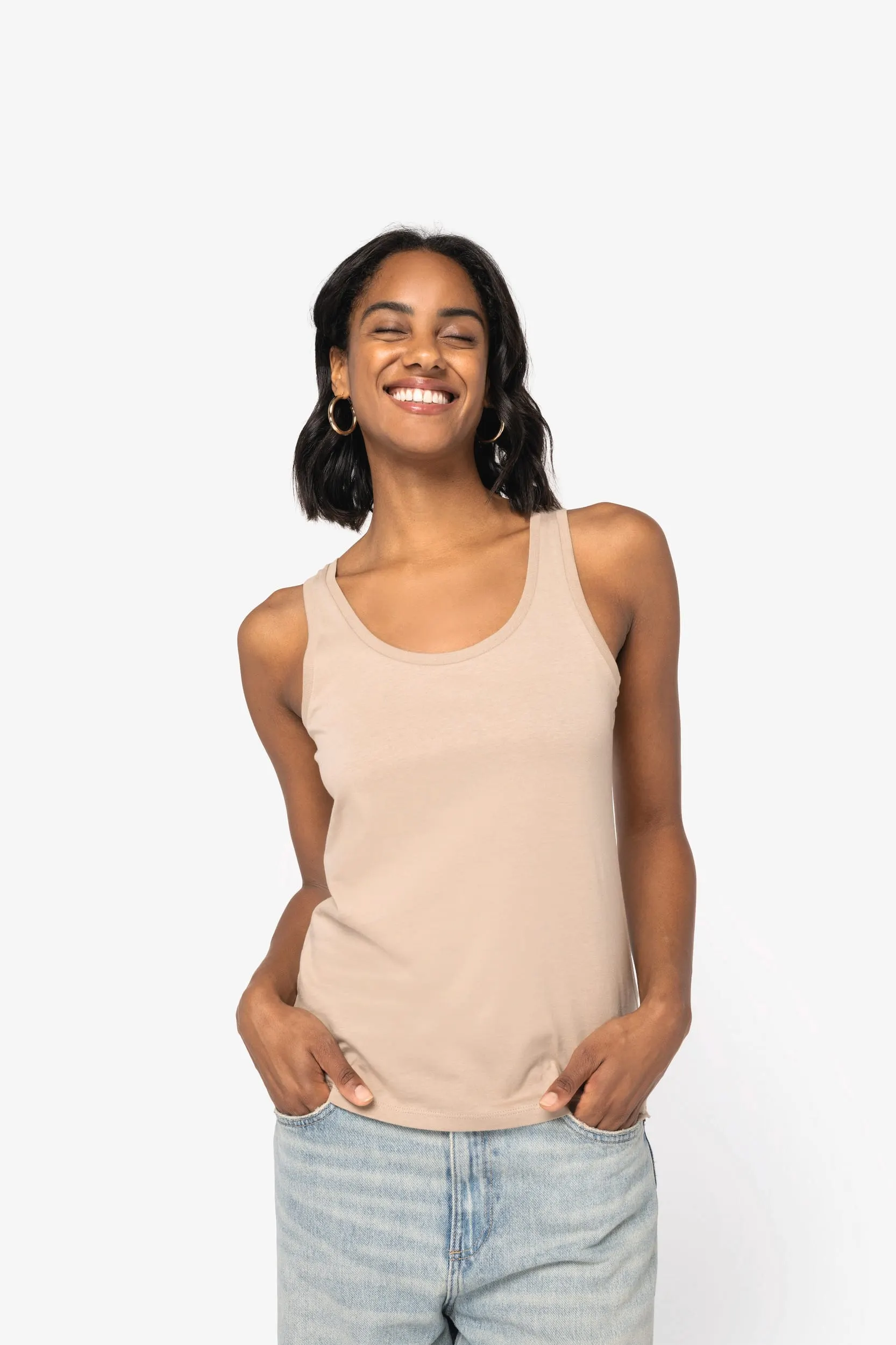 Camiseta de tirantes ecorresponsable mujer