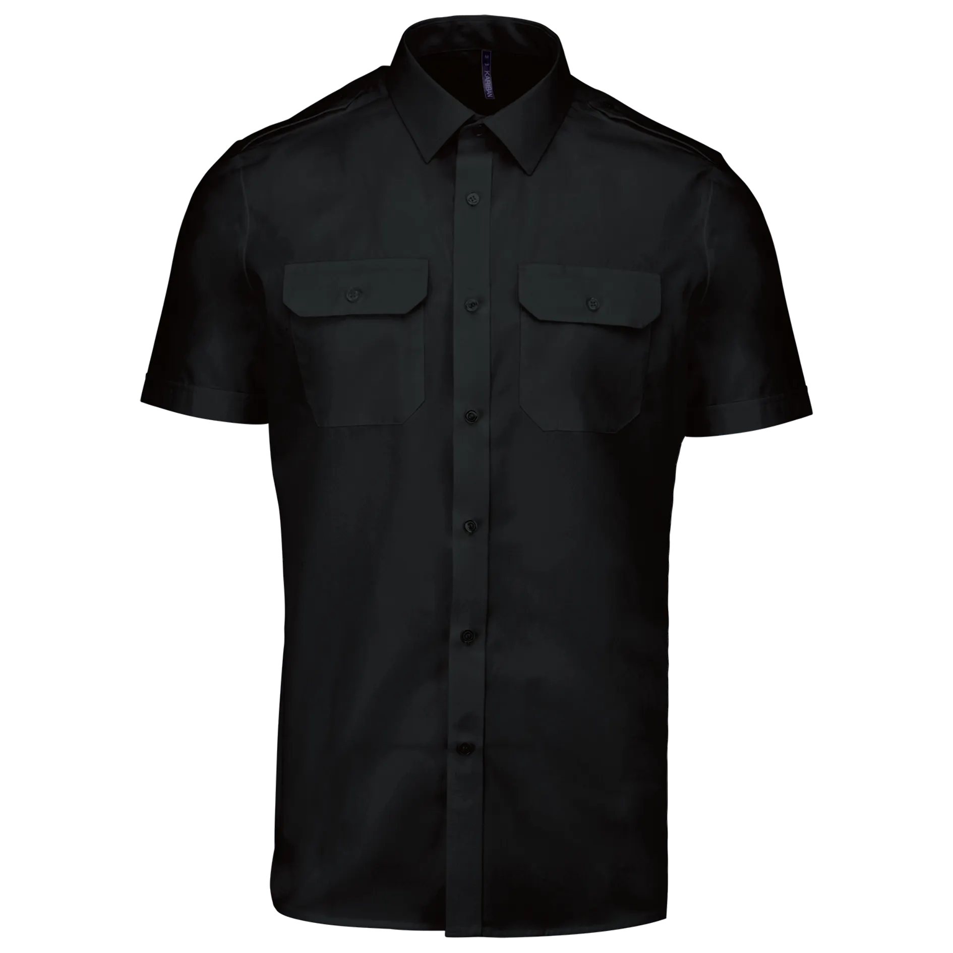Camisa piloto manga corta hombre
