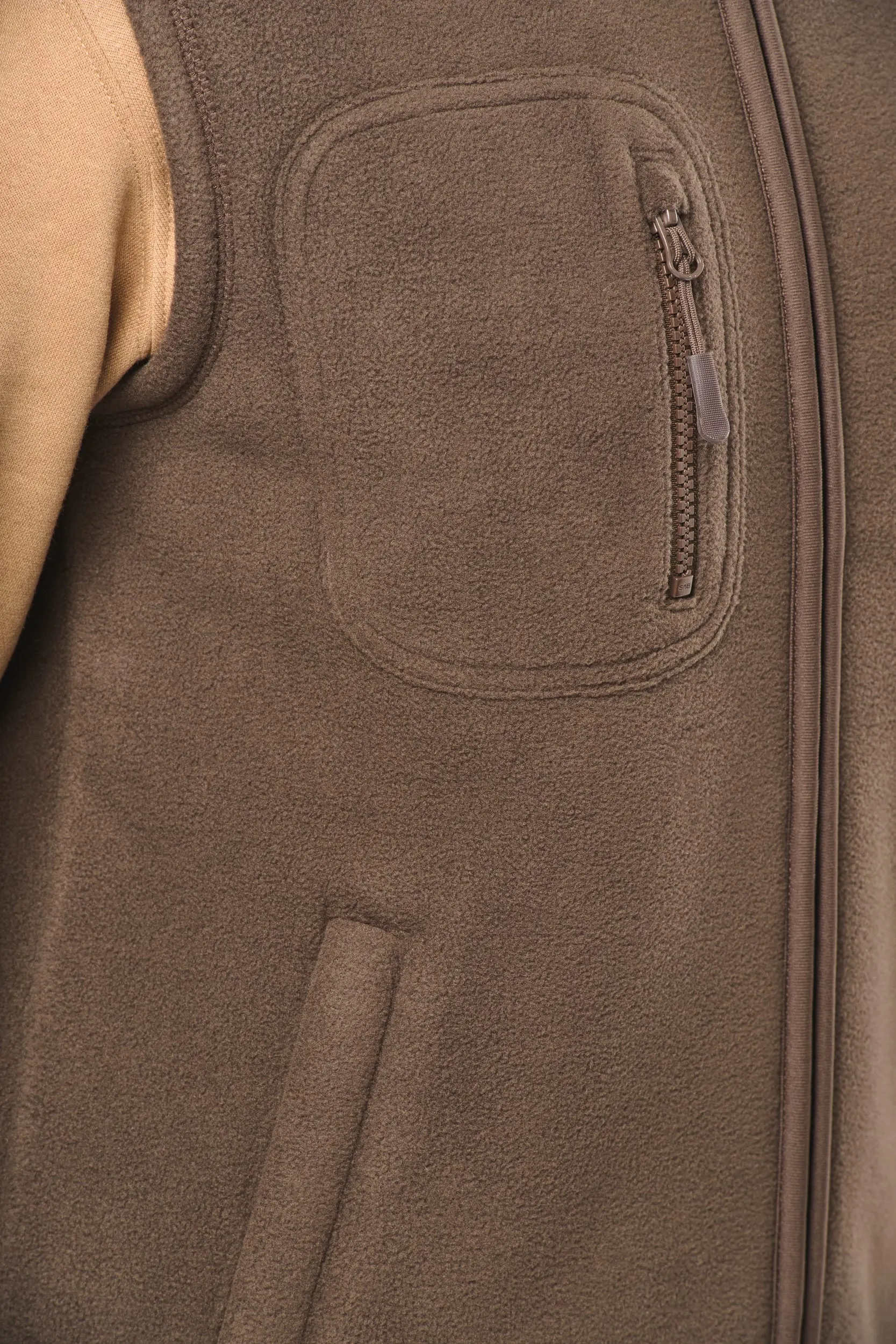 Chaleco polar con interior de sherpa unisex