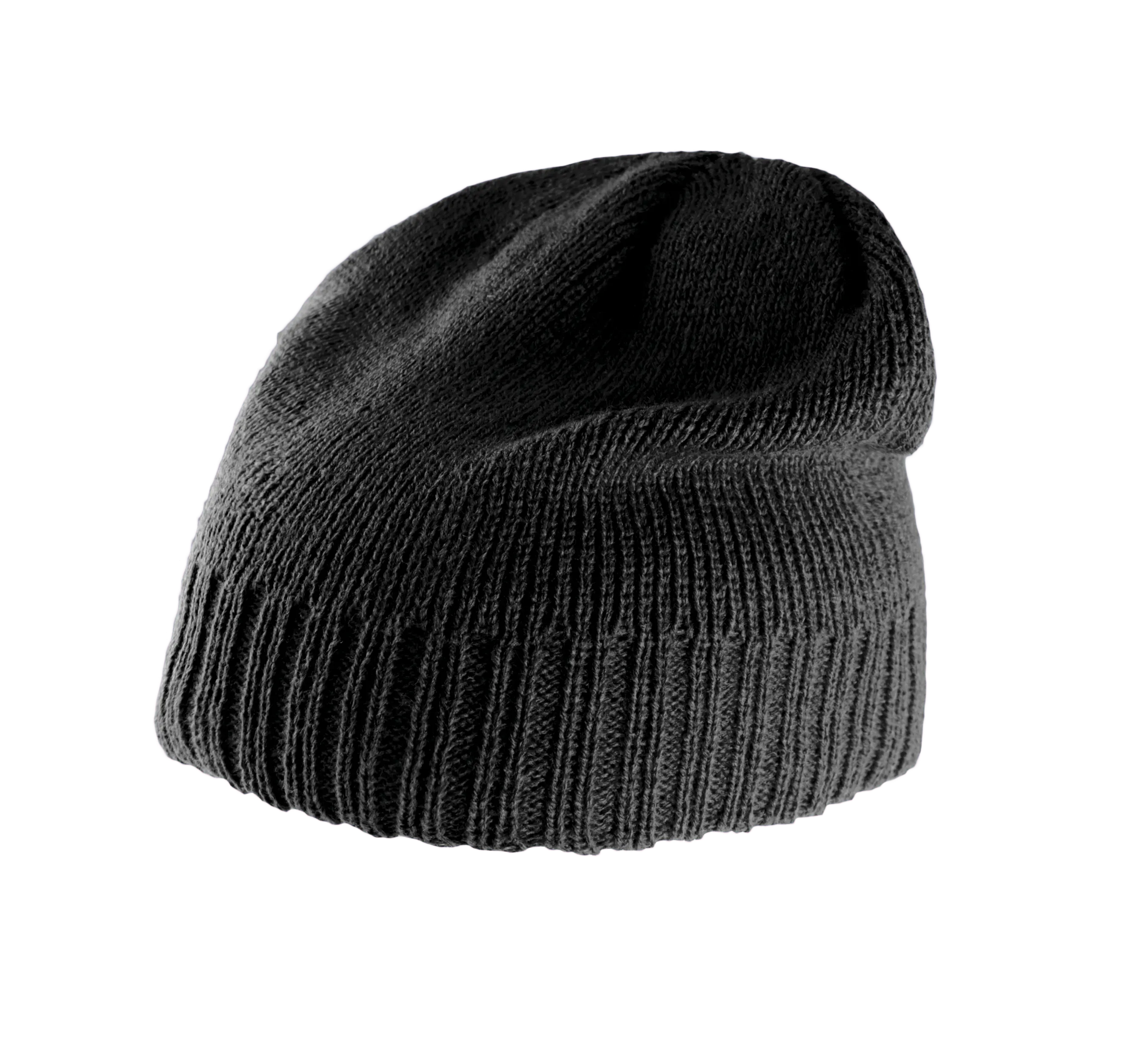 Gorro con borde acanalado