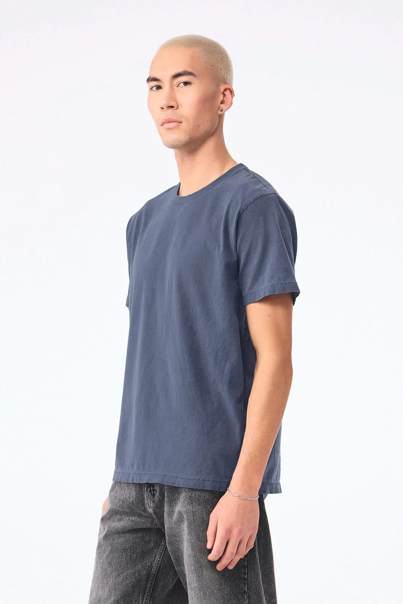 Camiseta de efecto lavado gruesa unisex