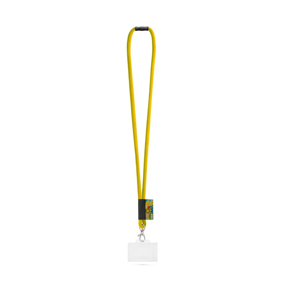 WATFORD. SET Lanyard TUBE Long (Ø 7 mm) con mosquetón de gatillo de 9 mm, cierre de seguridad de Ø 7 mm y porta credencial/tarjeta rígido de 91 x 68 mm
