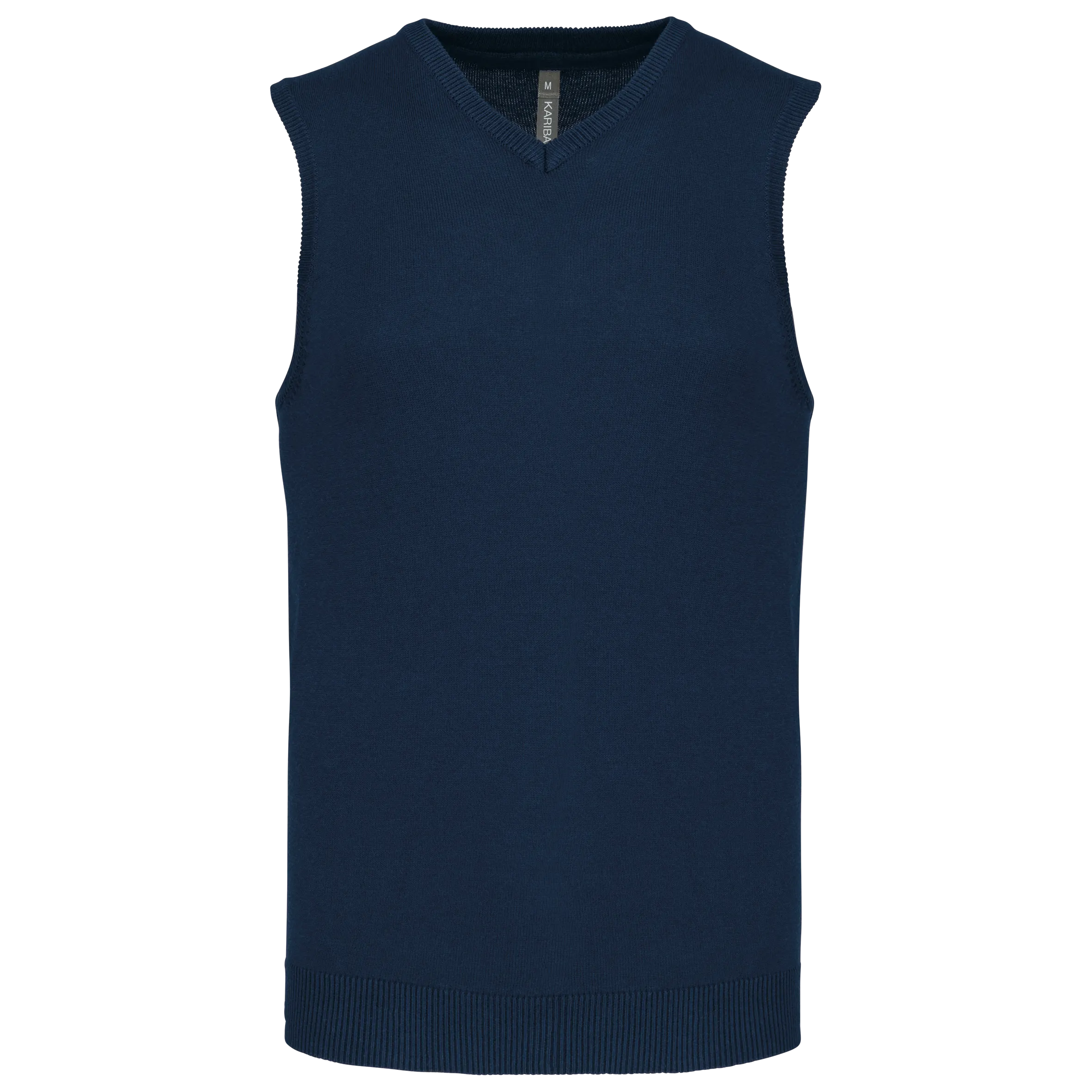 Jersey cuello de pico sin mangas