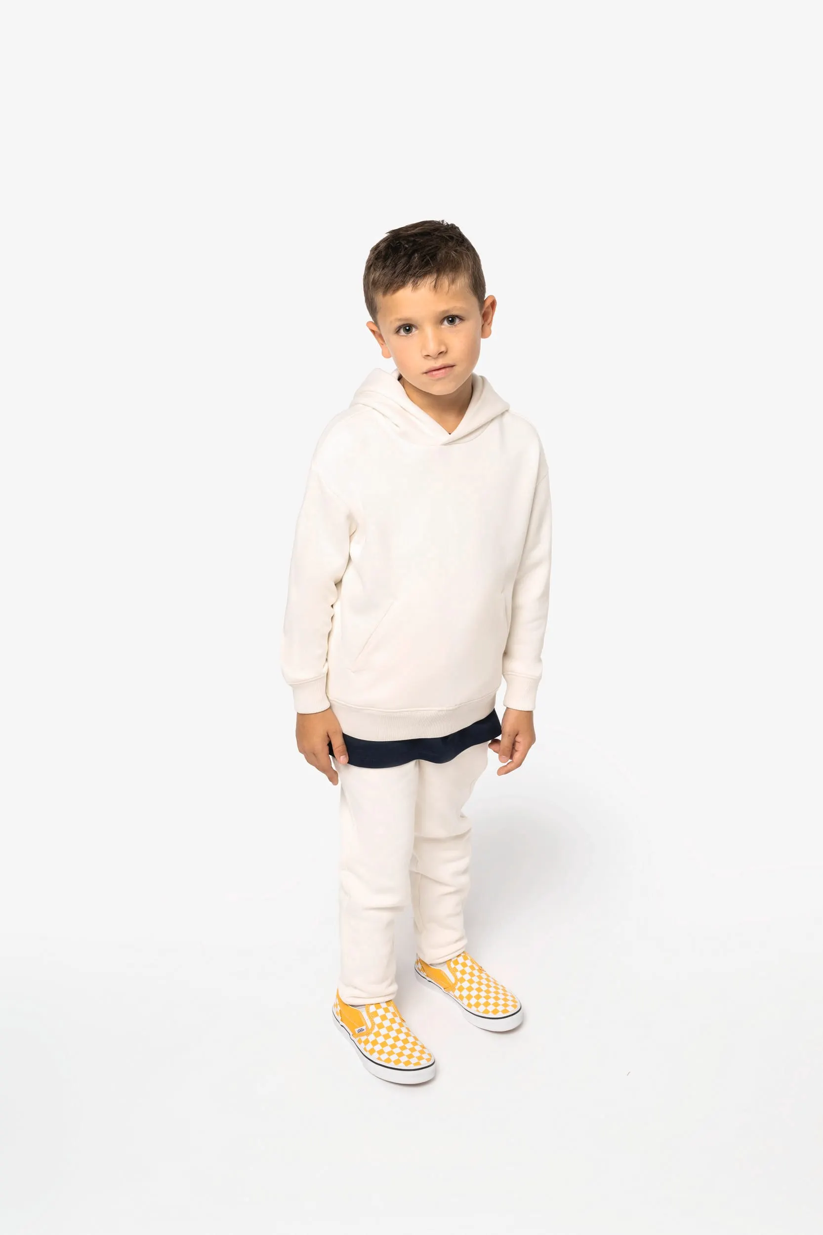 Sudadera ecorresponsable con capucha oversize infantil