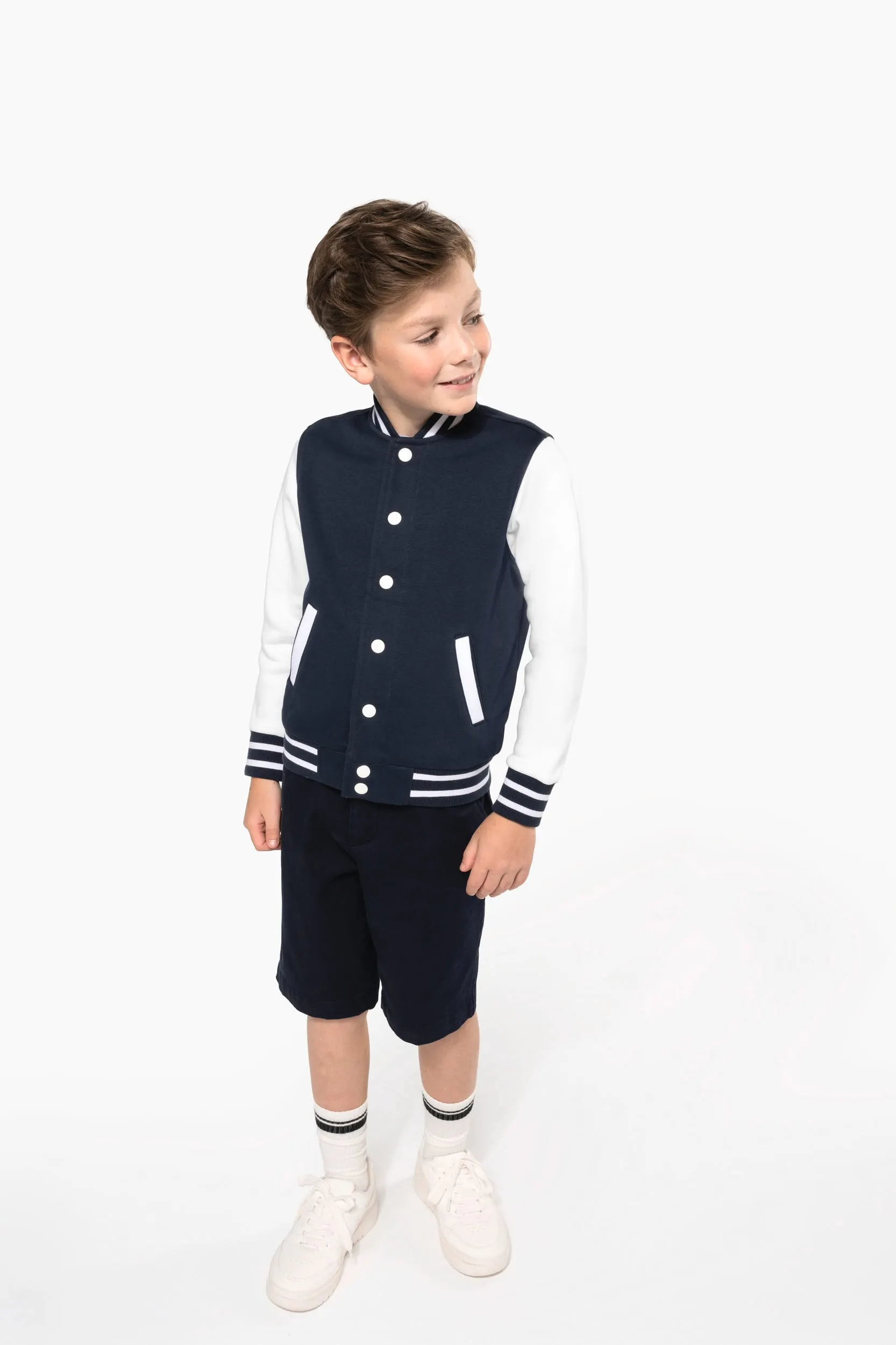 Cazadora Béisbolera de felpa niños