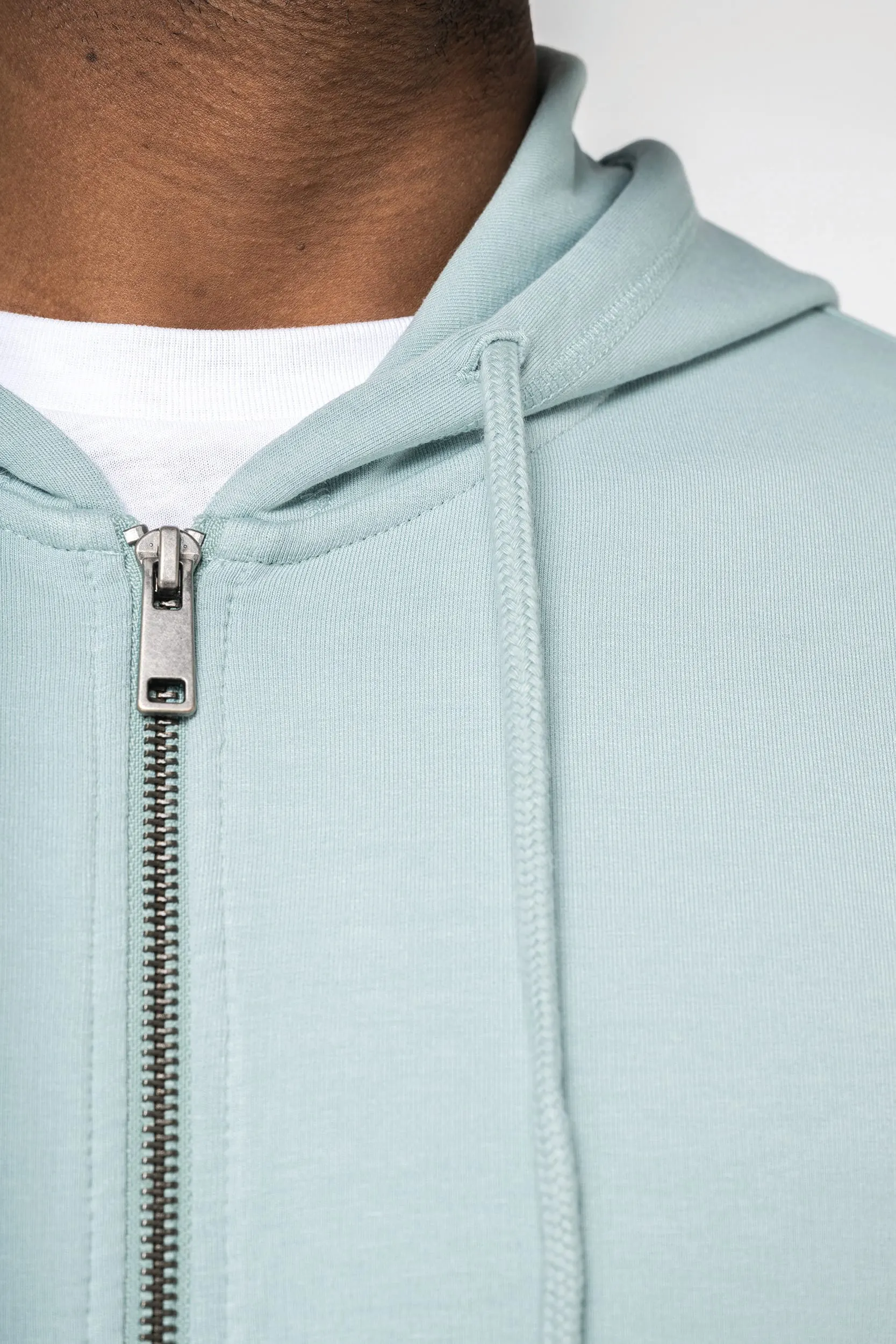 Sudadera con capucha y cremallera hombre