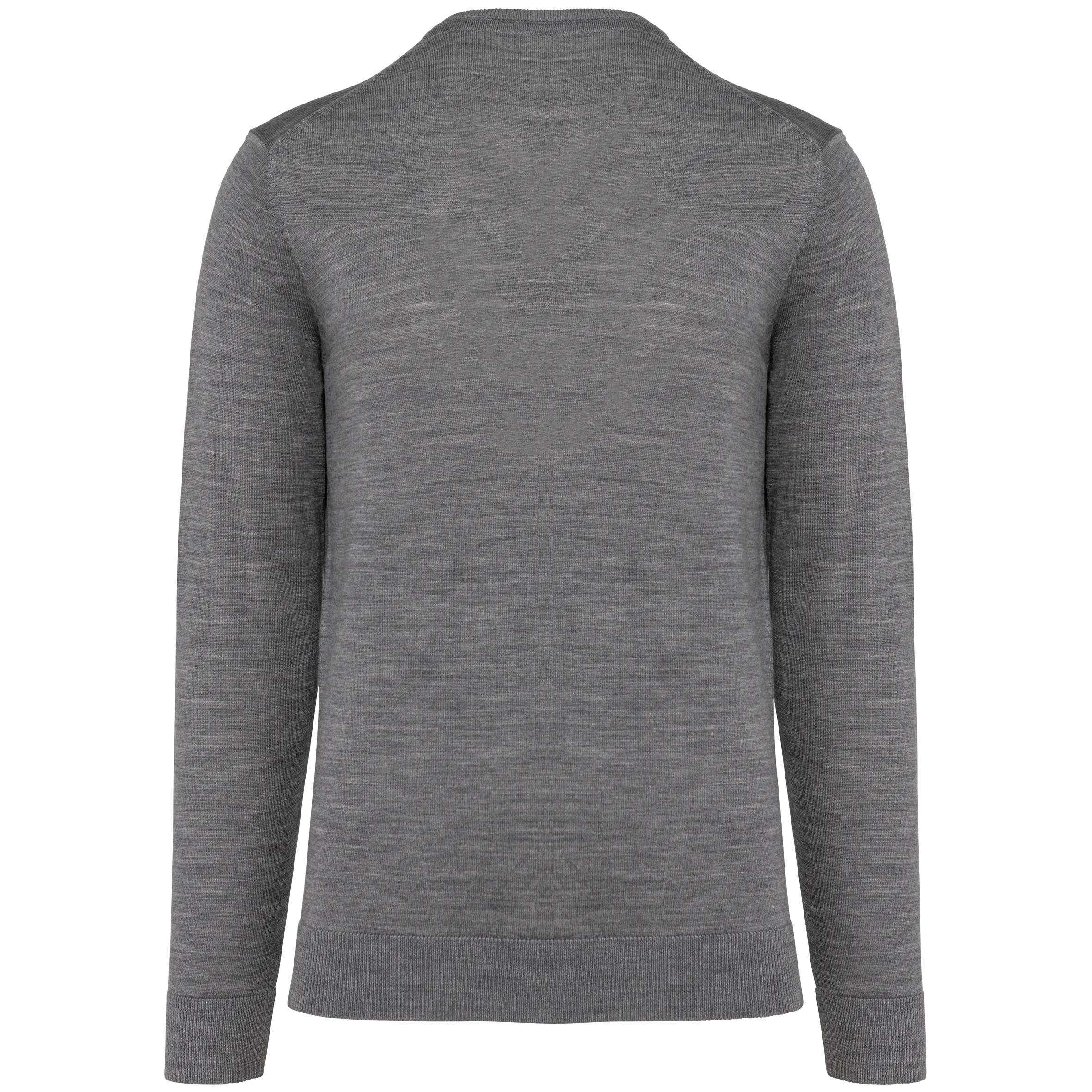 Jersey lana merina cuello de pico hombre