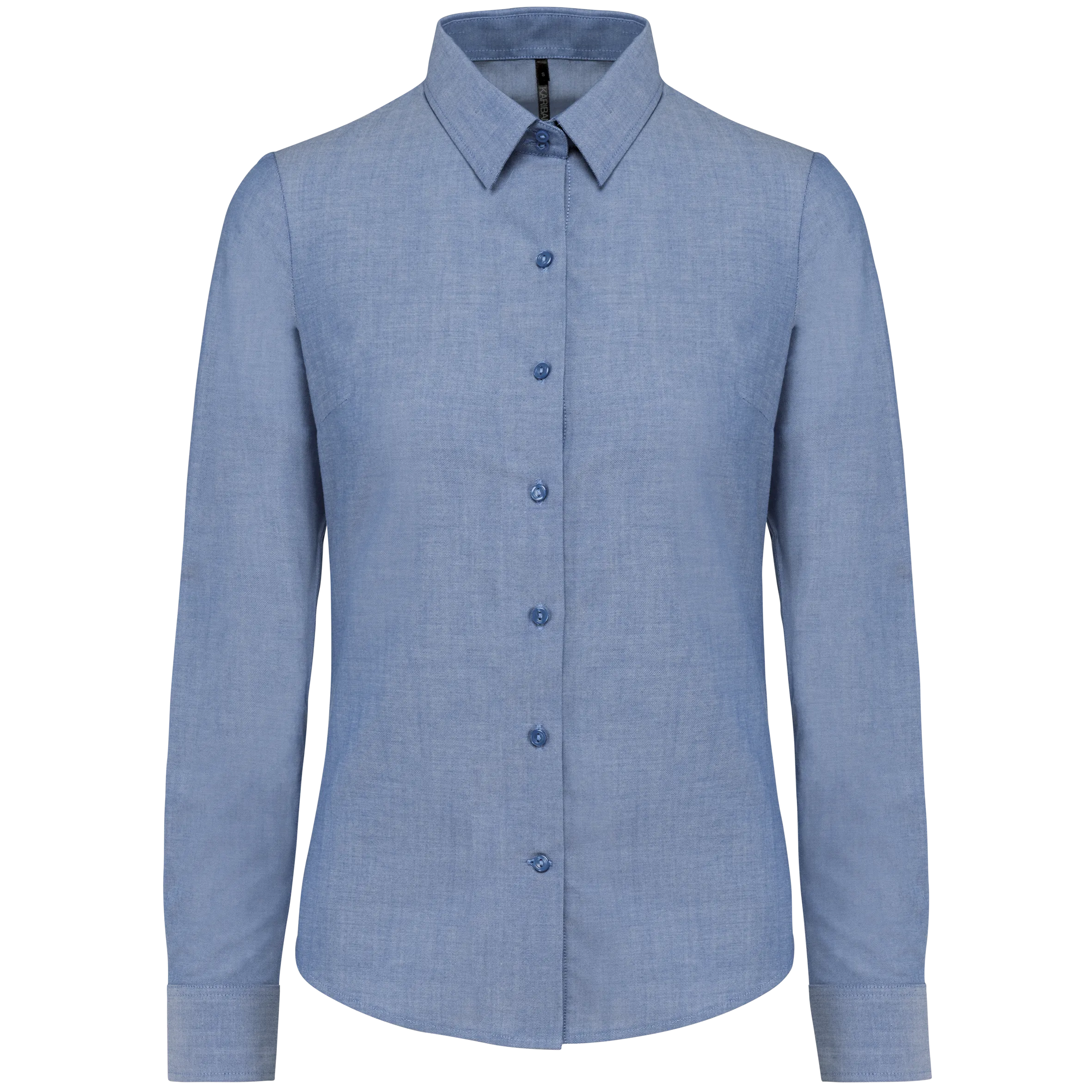 Camisa oxford manga larga mujer