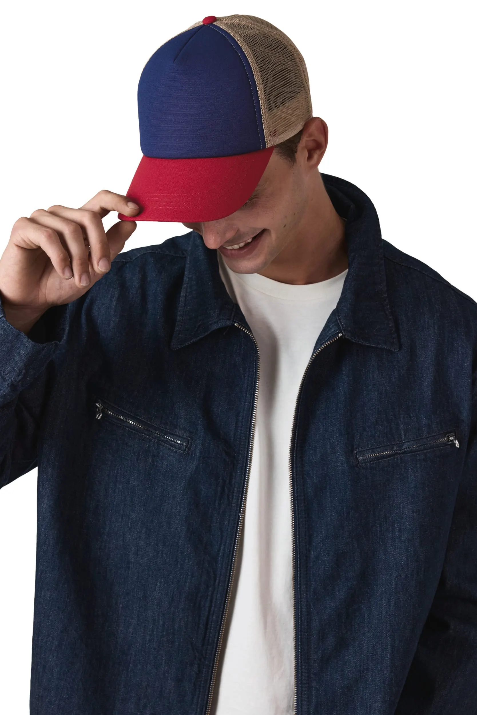Gorra trucker de 5 paneles de algodón canvas - K-up Gold Label