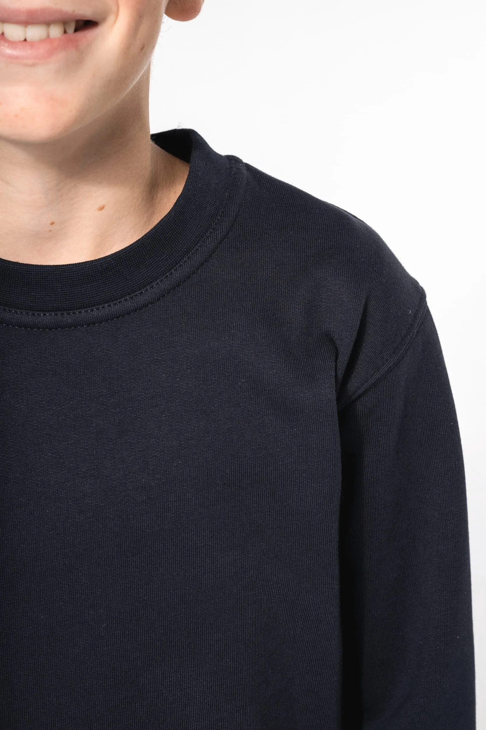 Sudadera reciclada cuello redondo infantil