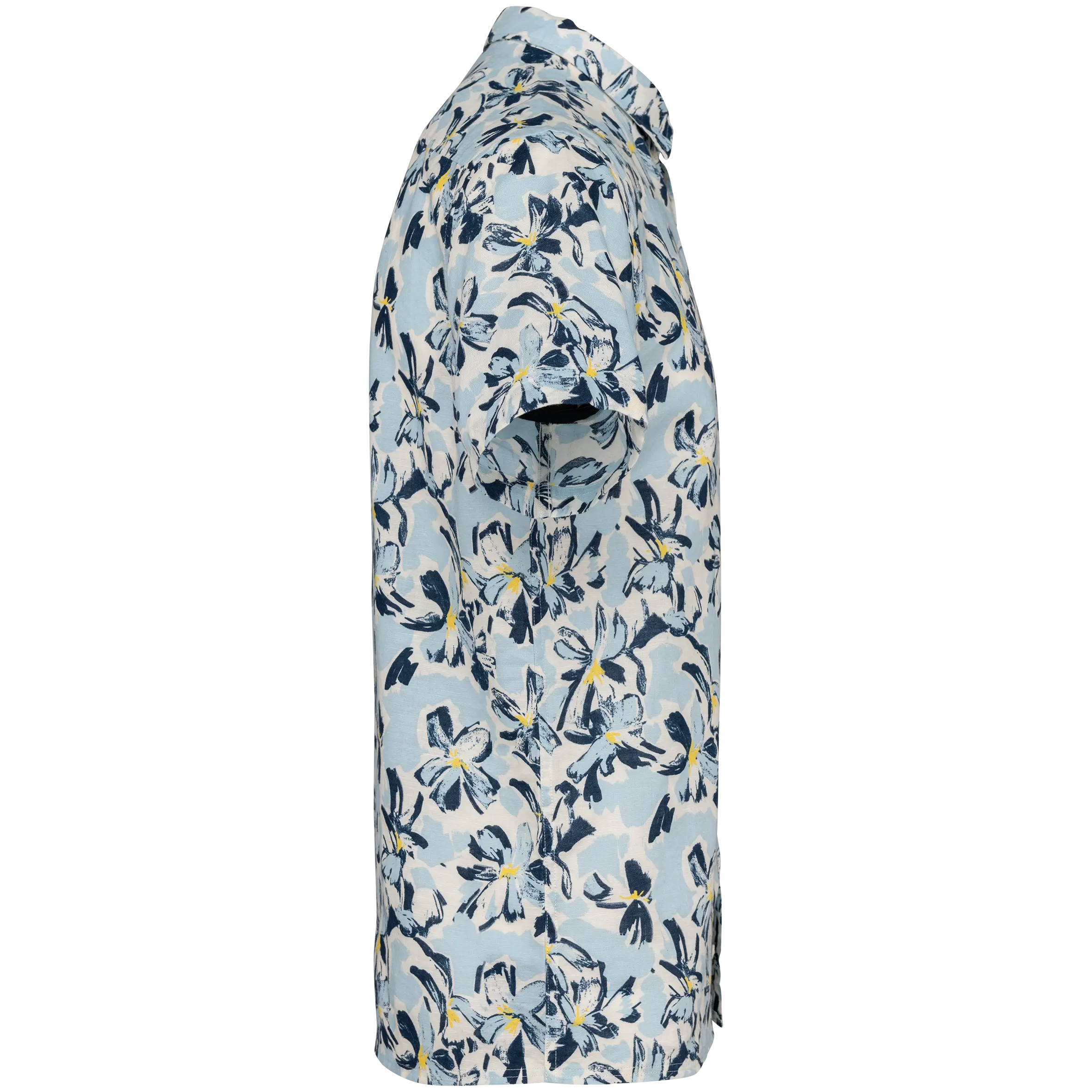Camisa con estampado vegetal hombre