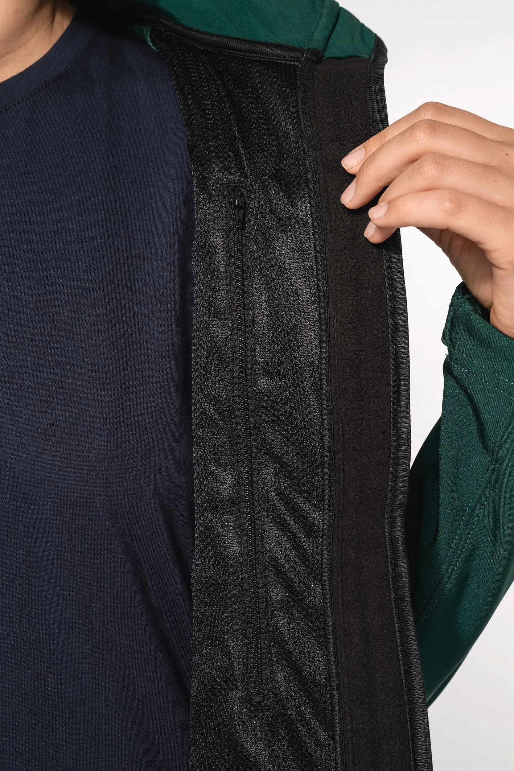 Chaqueta softshell con capucha extraíble mujer